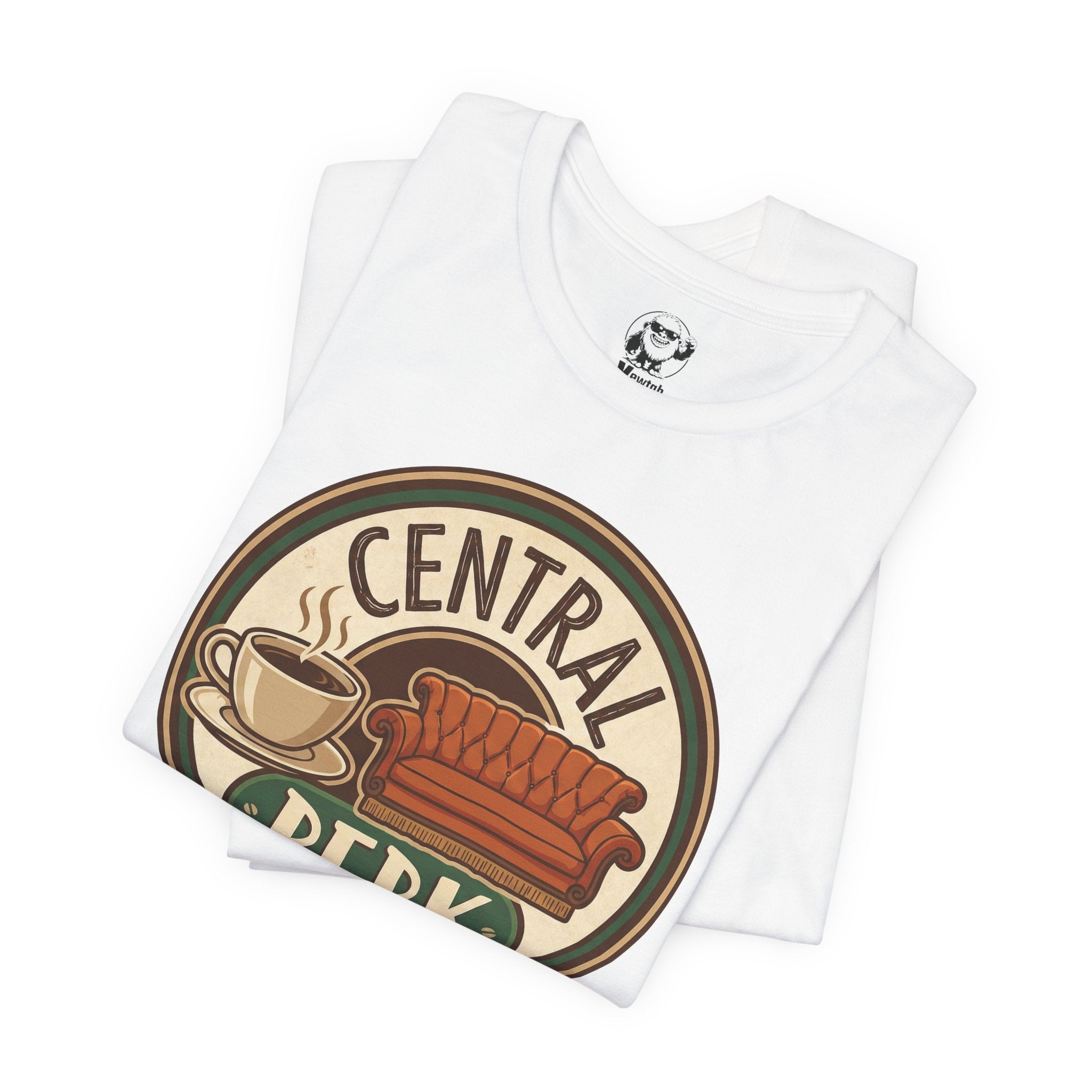 Central Perk Logo T-Shirt — Vintage Coffee Shop Retro Tee