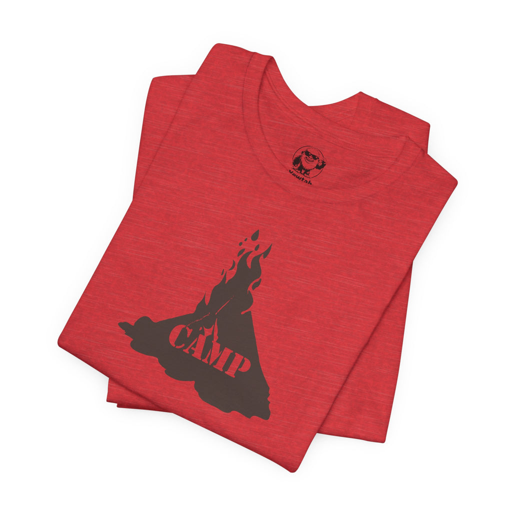 Campfire Graphic Tee — "Camp" Outdoor Adventure T-Shirt
