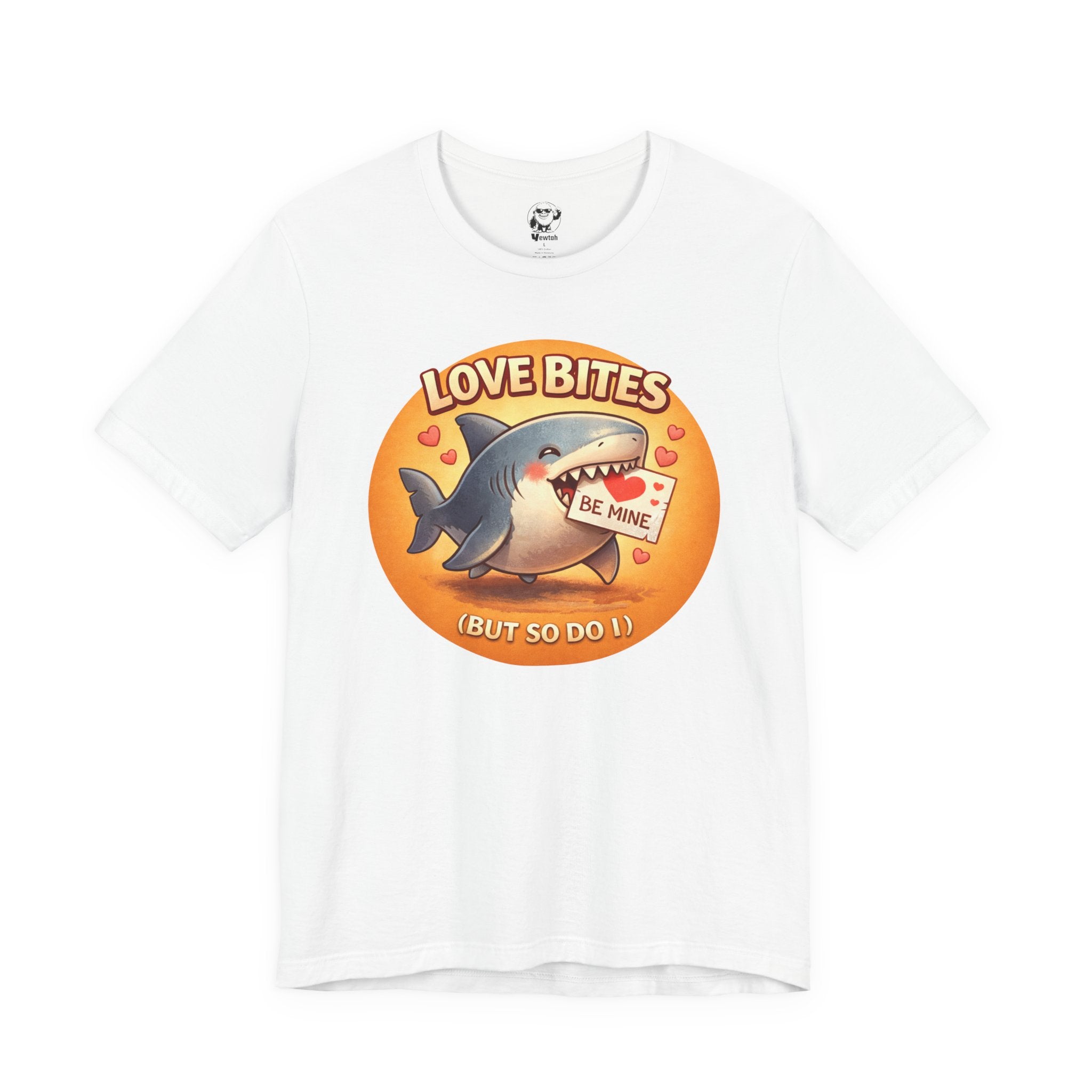 Love Bites Shark T-Shirt — 'Be Mine' Valentines Graphic Tee