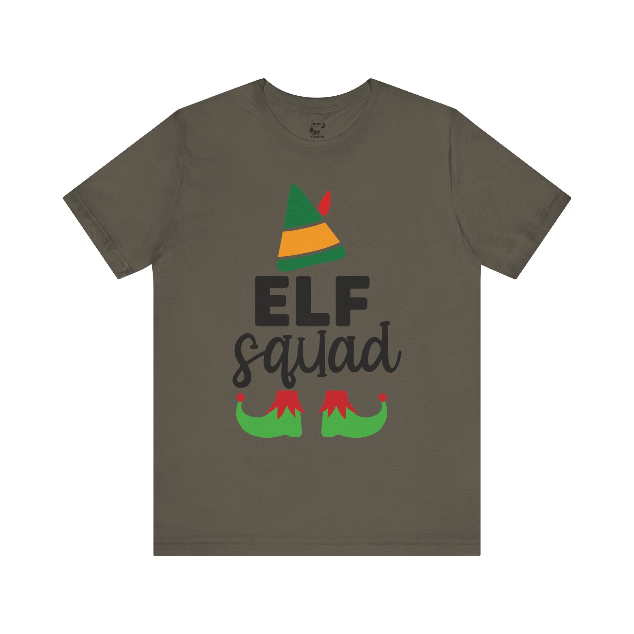 Elf Squad Christmas Tee — Festive Holiday Elf Hat & Shoes Shirt