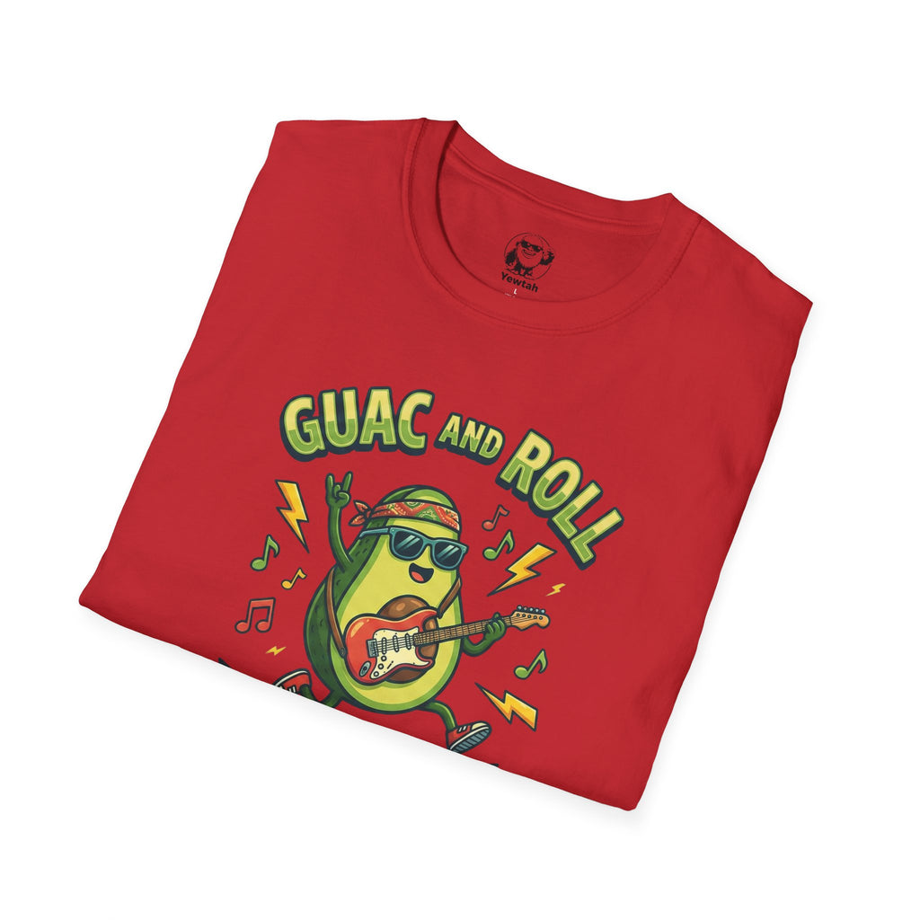 Guac and Roll T-Shirt – Avocado Guitar World Tour Graphic Tee