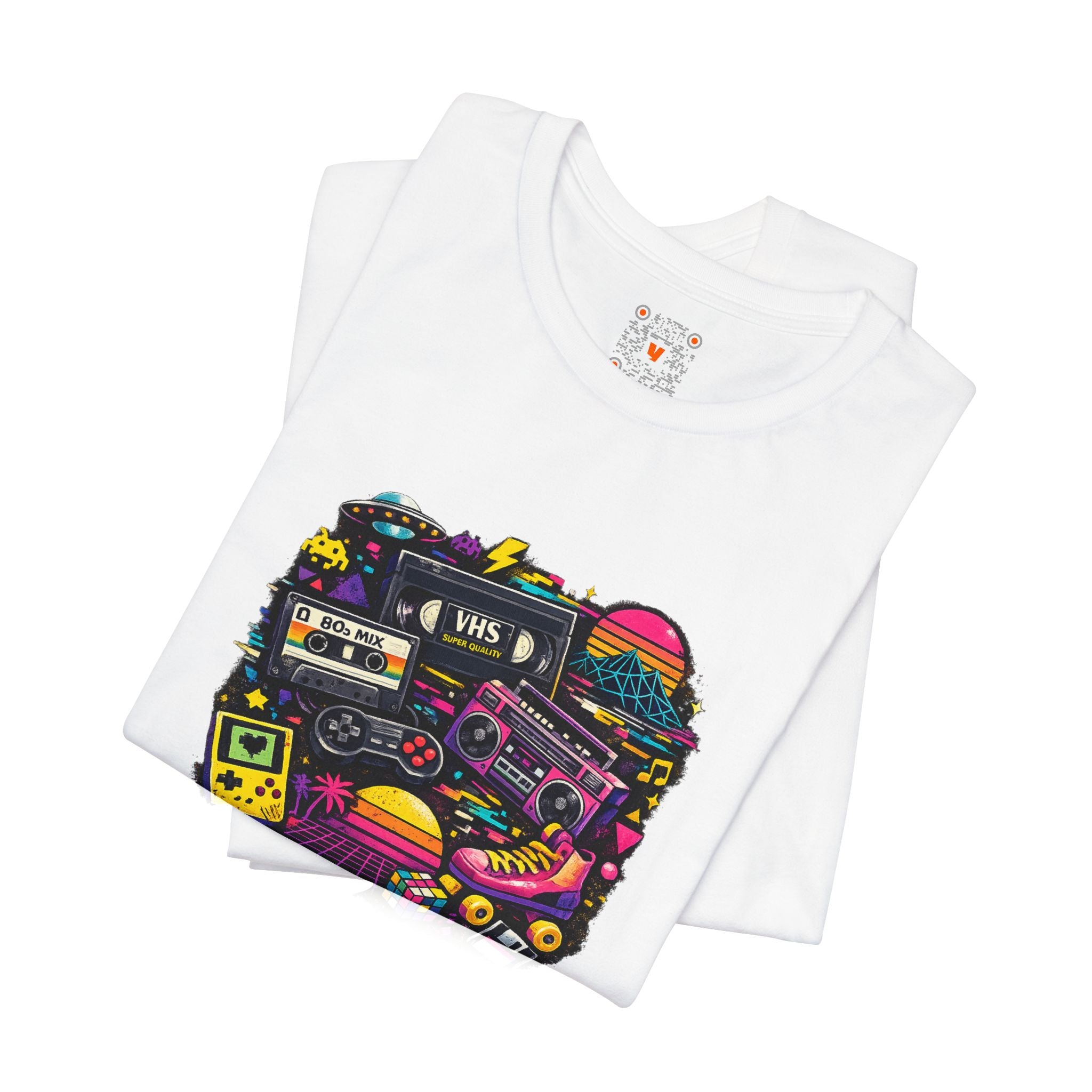 Retro Neon Graphic Tee — 80s Neon Nostalgia