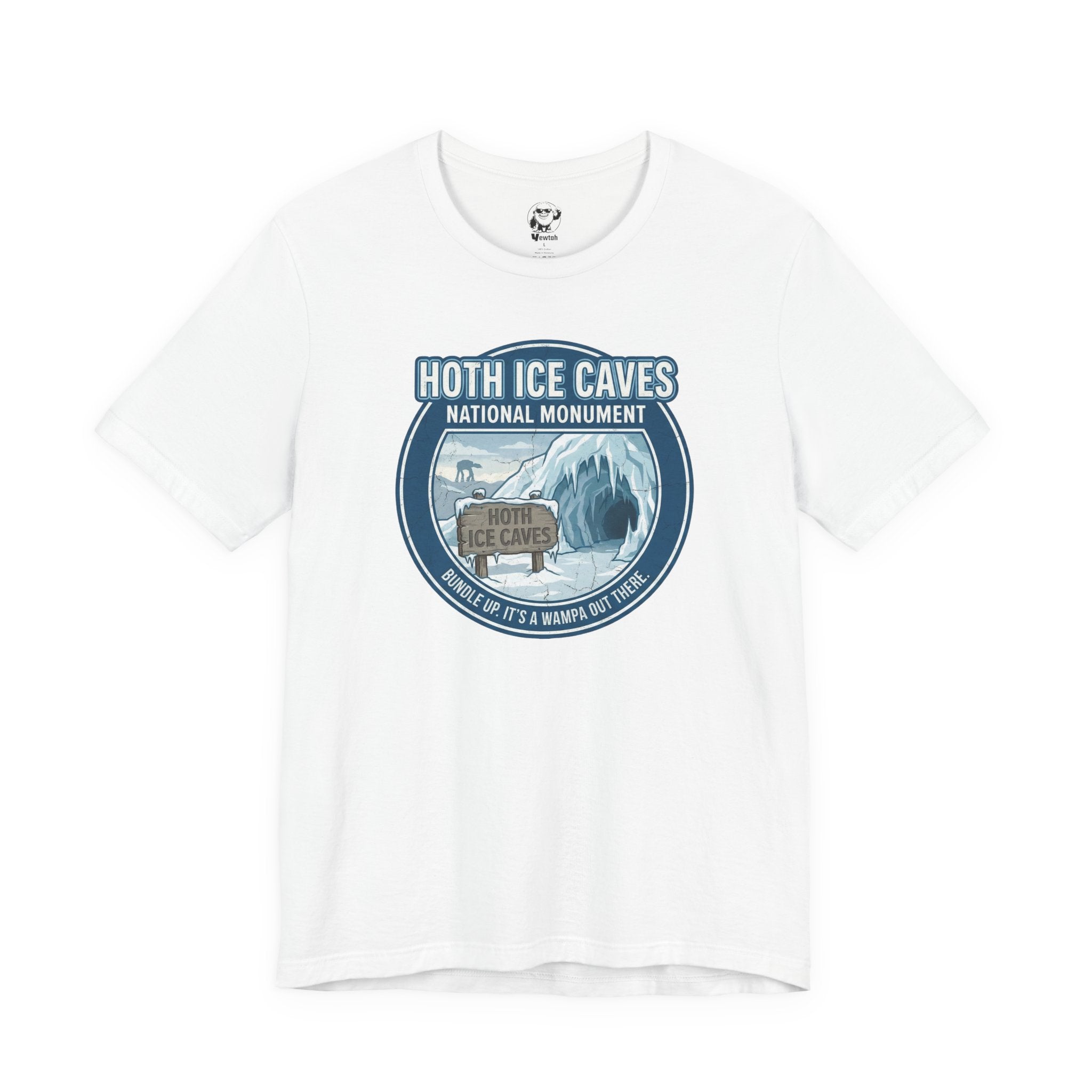 Hoth Ice Caves Tee — Vintage Star Wars-Inspired National Monument T-Shirt