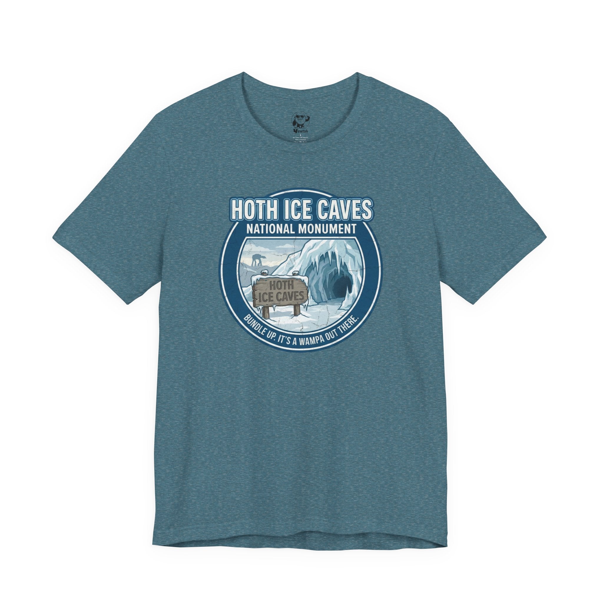 Hoth Ice Caves Tee — Vintage Star Wars-Inspired National Monument T-Shirt