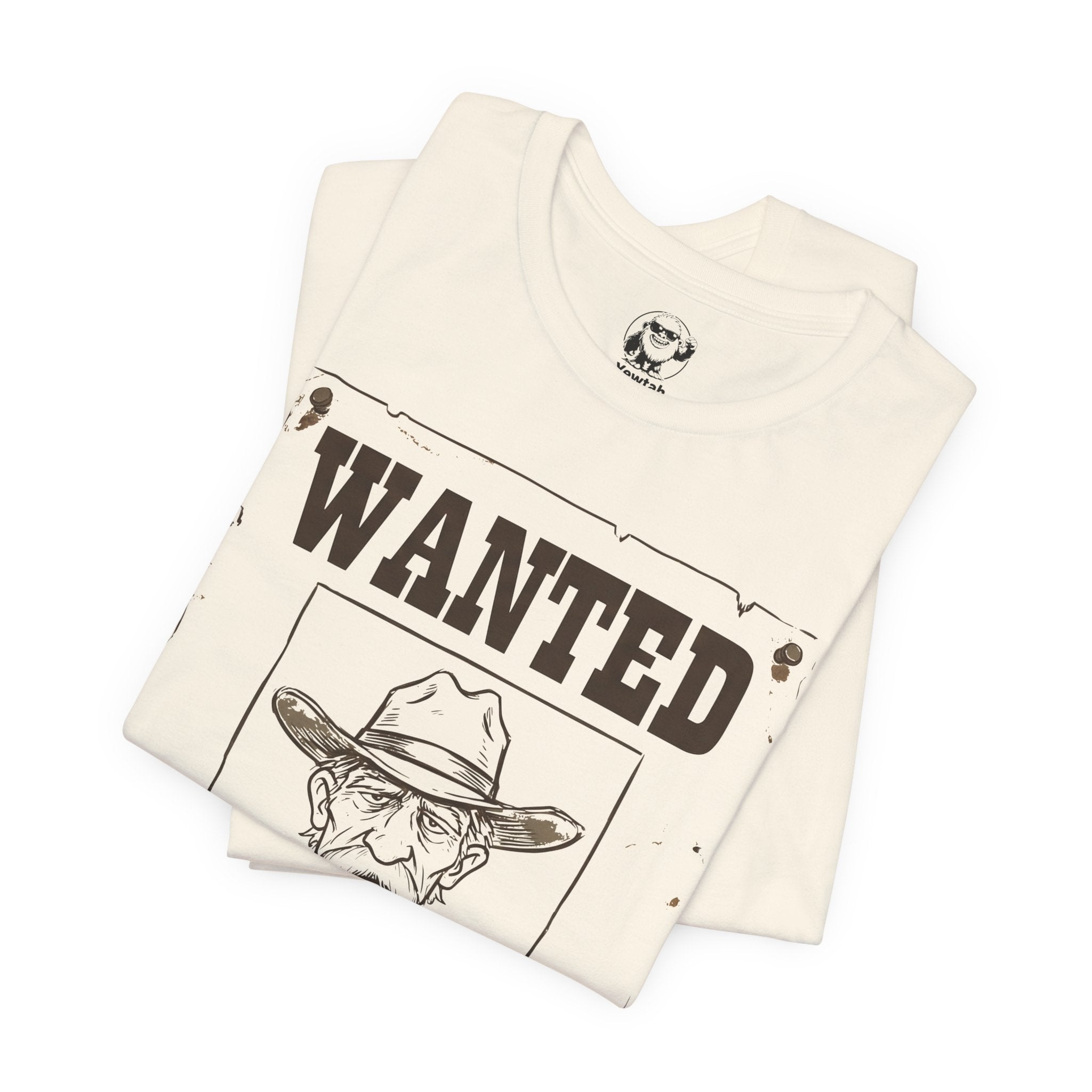 Wanted Poster T-Shirt — 'Wanted' Funny Western Cowboy Tee