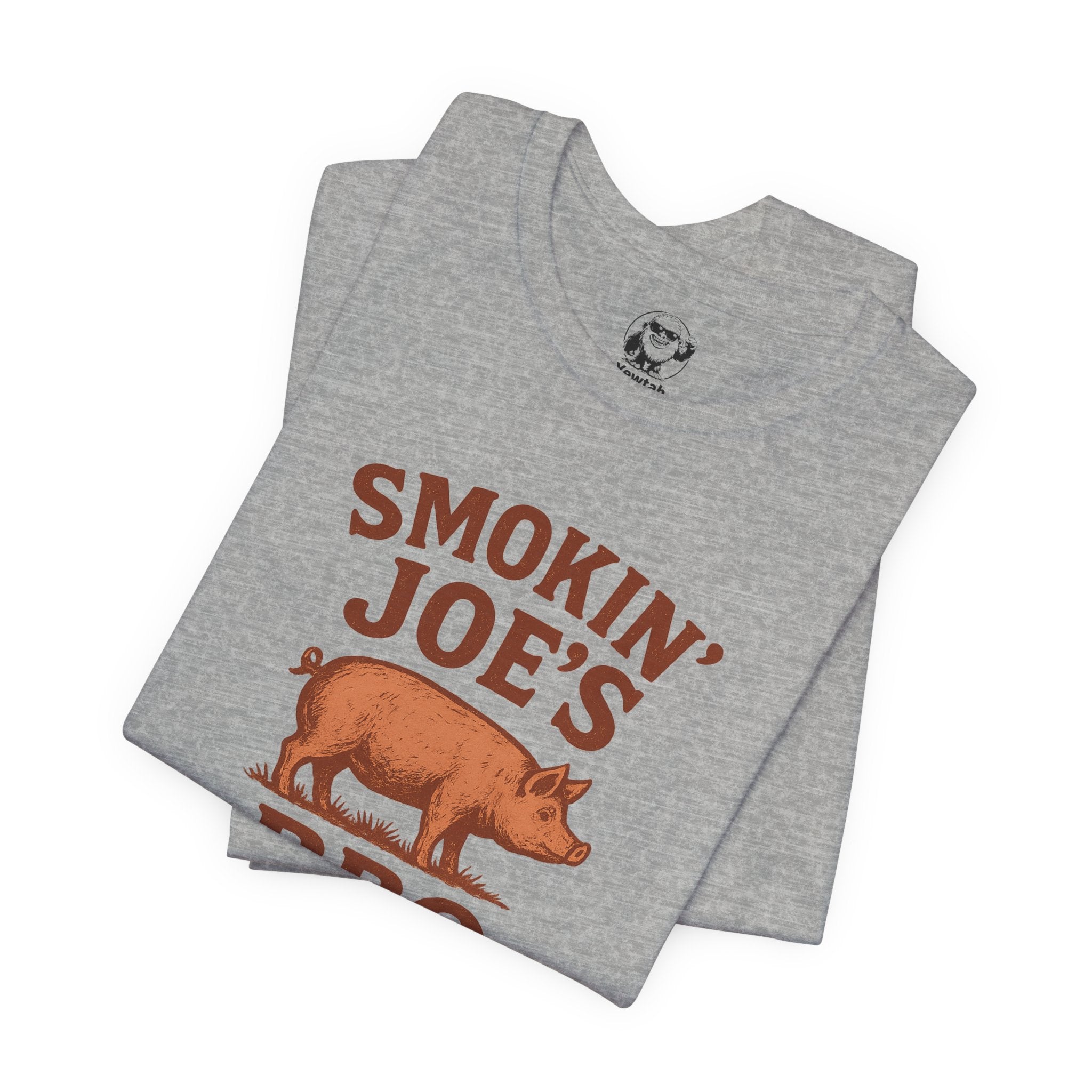 BBQ T-Shirt — "Smokin' Joe's" Vintage Pig BBQ Tee