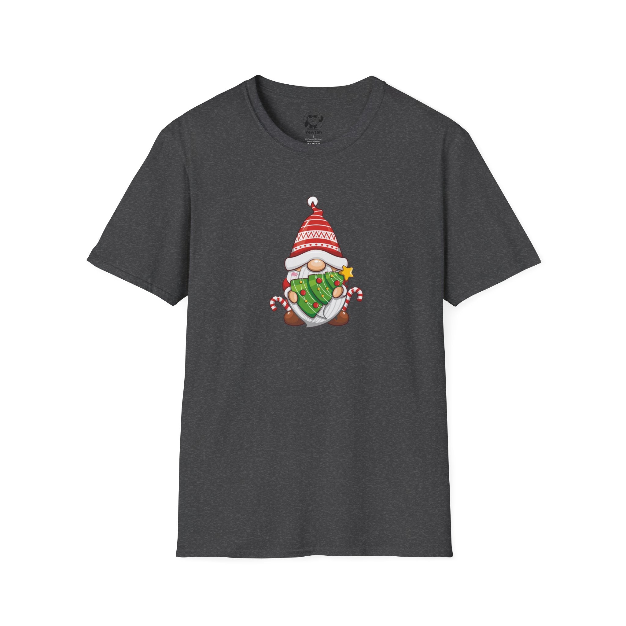 Christmas Gnome T-Shirt — Cute Gnome with Candy Canes Holiday Tee