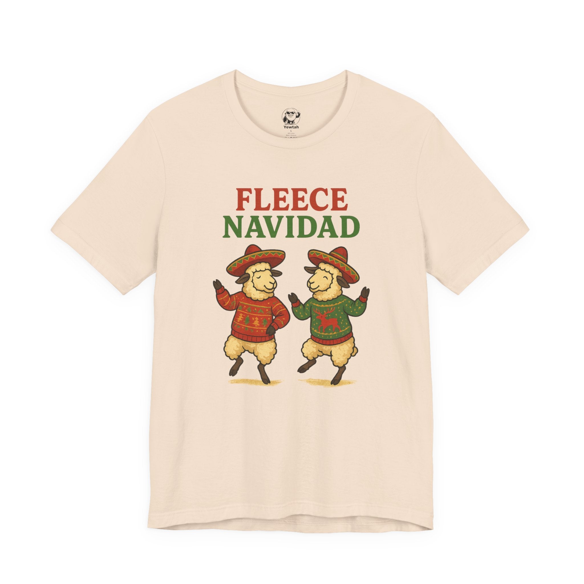 Fleece Navidad Tee — Funny Holiday Sheep Christmas Shirt