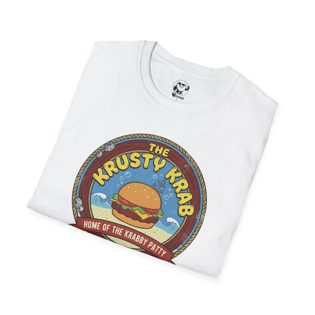 Krabby Patty Burger T-Shirt — The Krusty Krab Retro Badge Tee