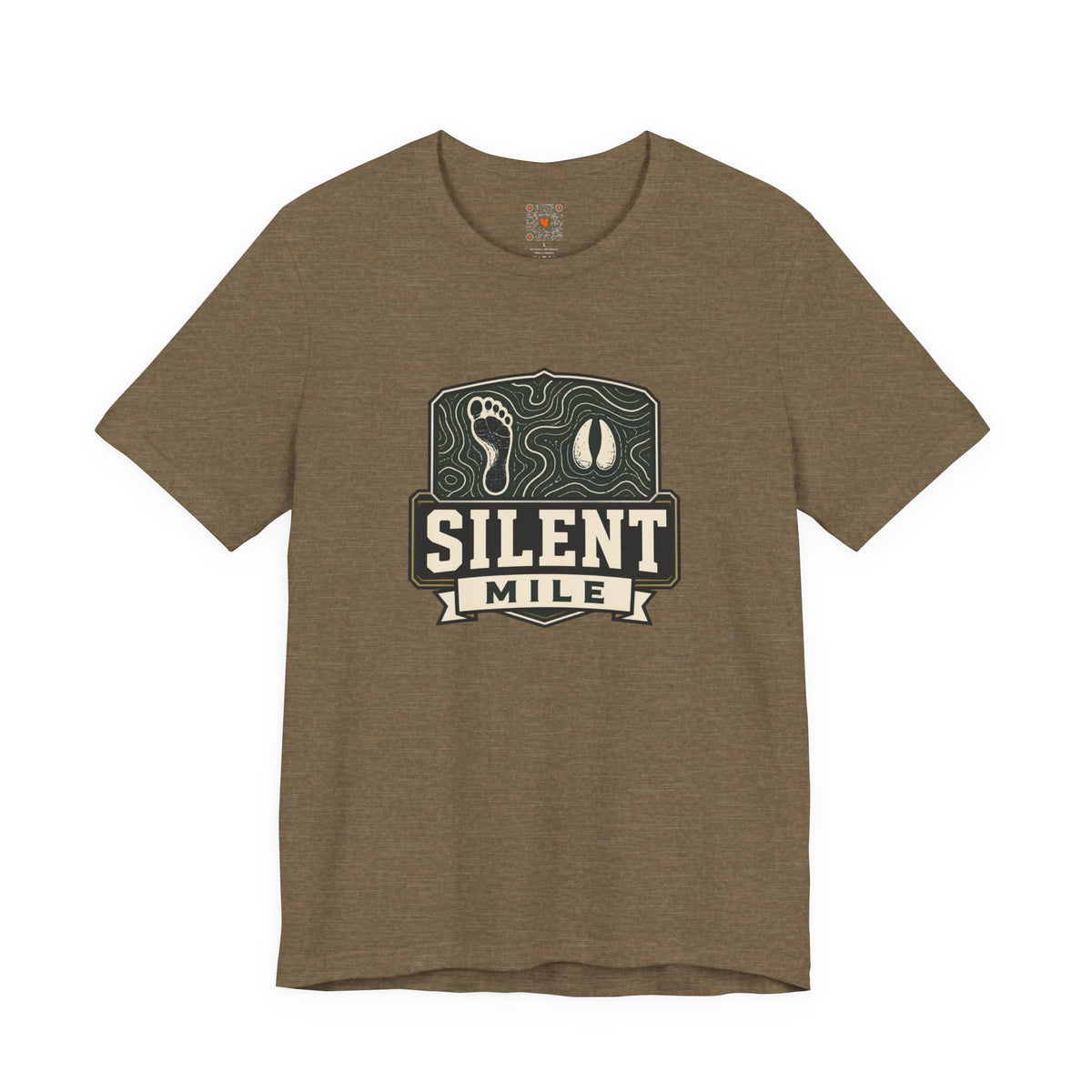 Actual product image of the Yewtah Silent Mile Emblem Tee