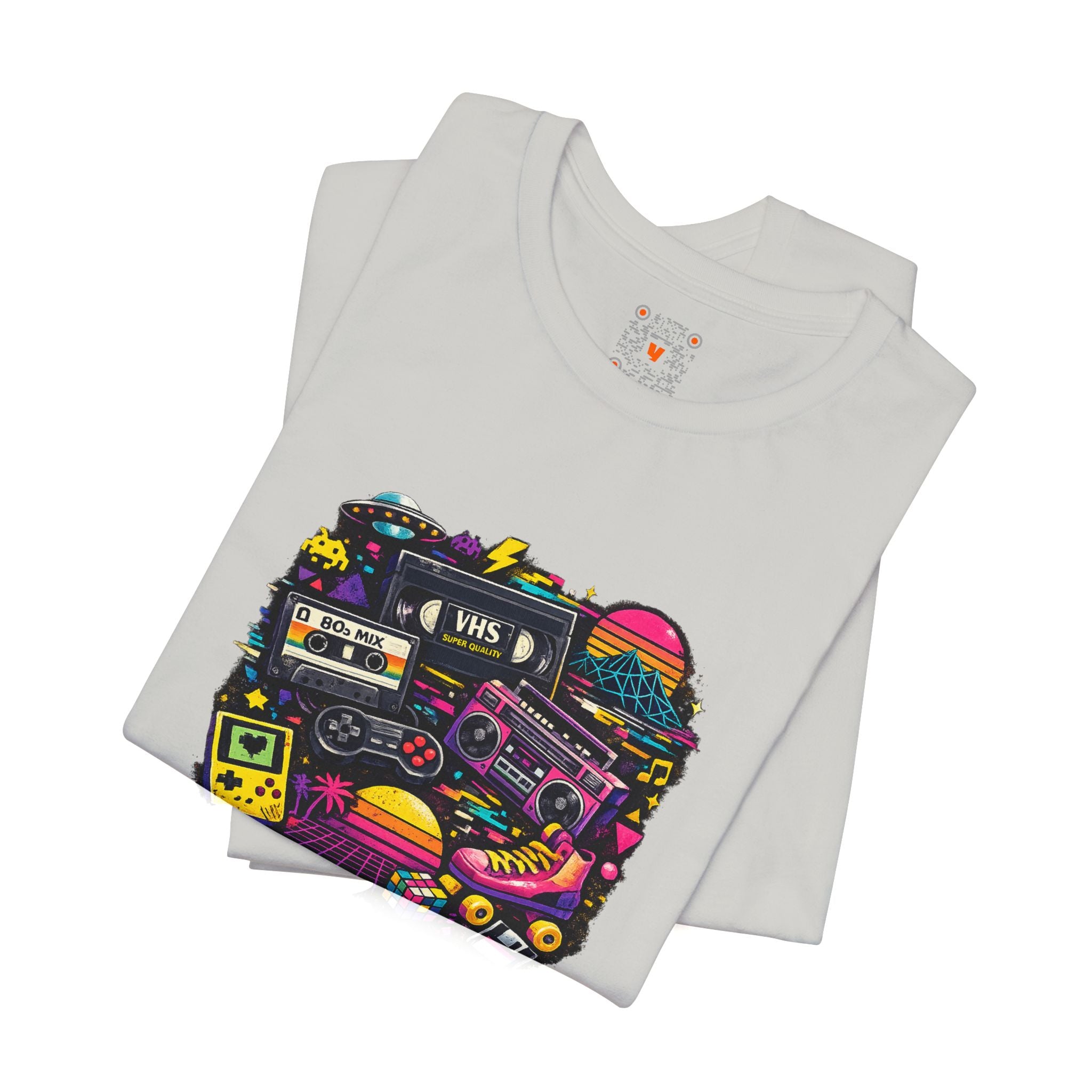 Retro Neon Graphic Tee — 80s Neon Nostalgia