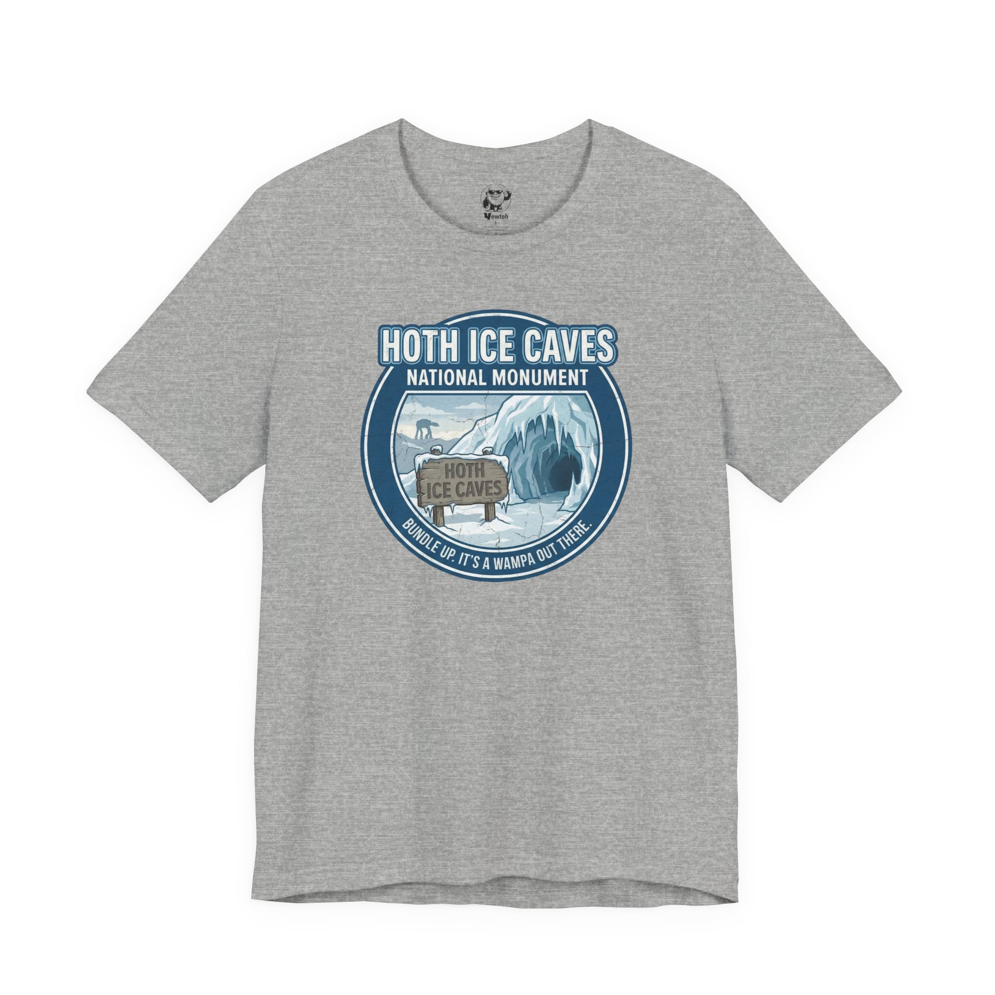 Hoth Ice Caves Tee — Vintage Star Wars-Inspired National Monument T-Shirt