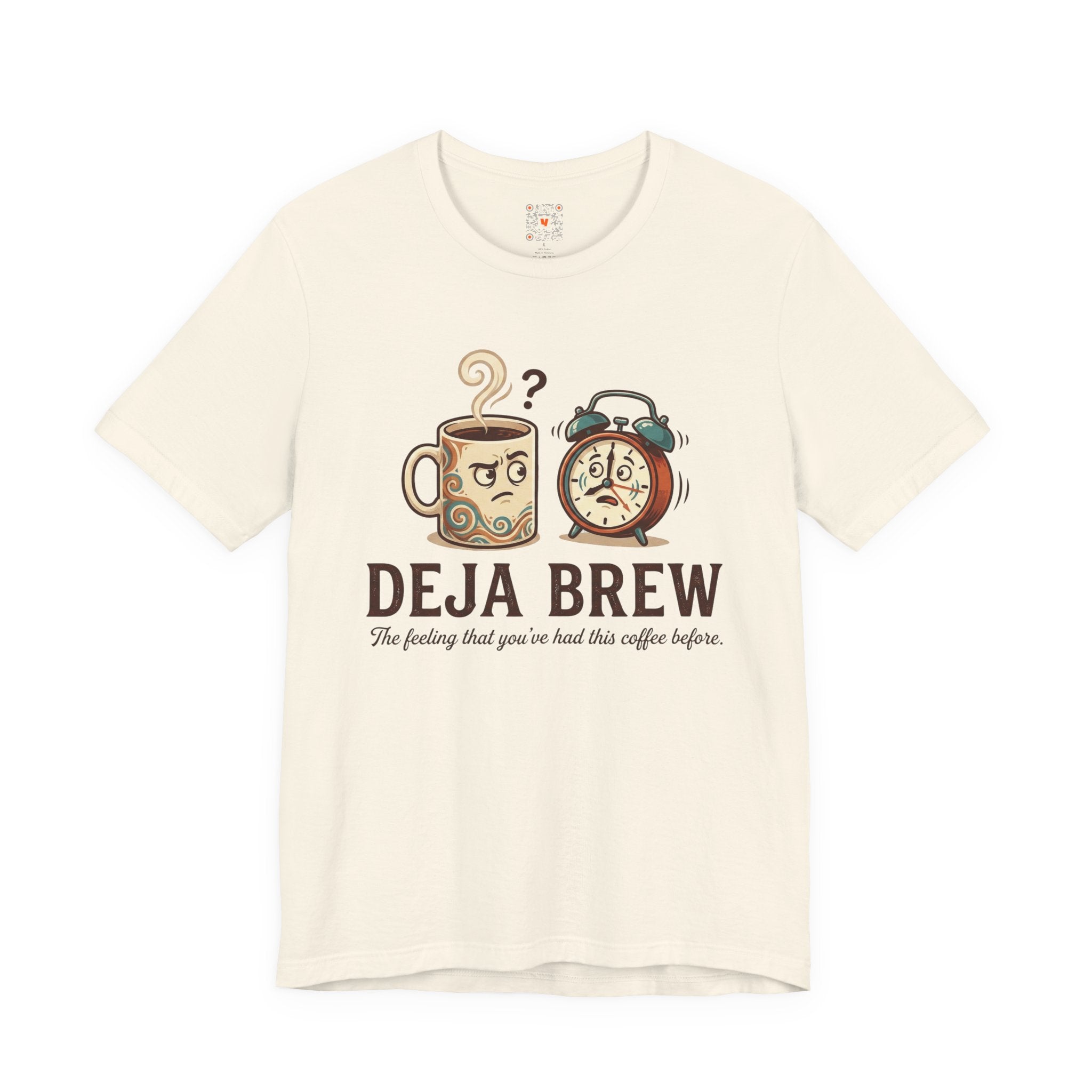 Deja Brew Coffee Cartoon Tee