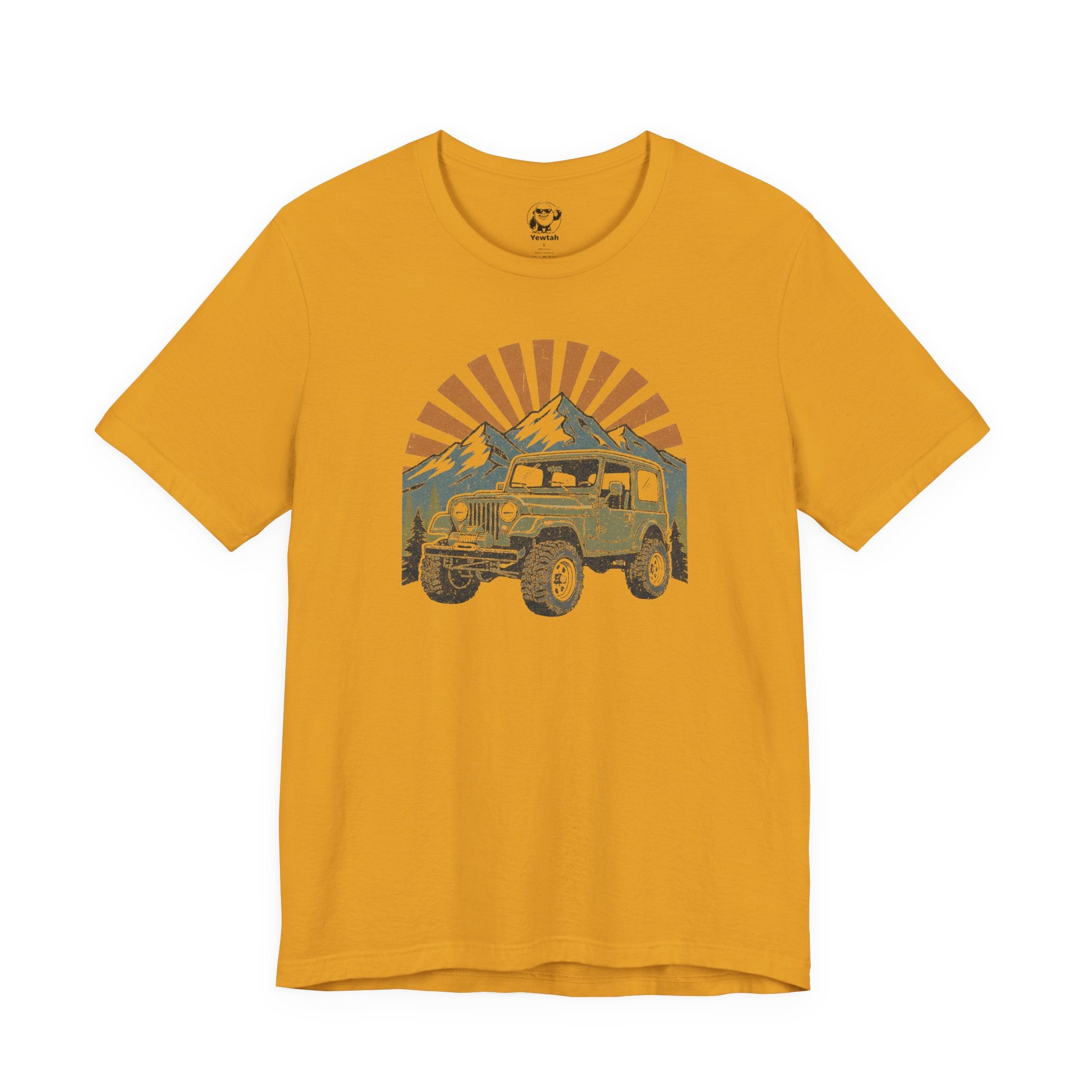 Vintage 4x4 Adventure Tee — Sunset Mountain Off-Road Graphic T-Shirt