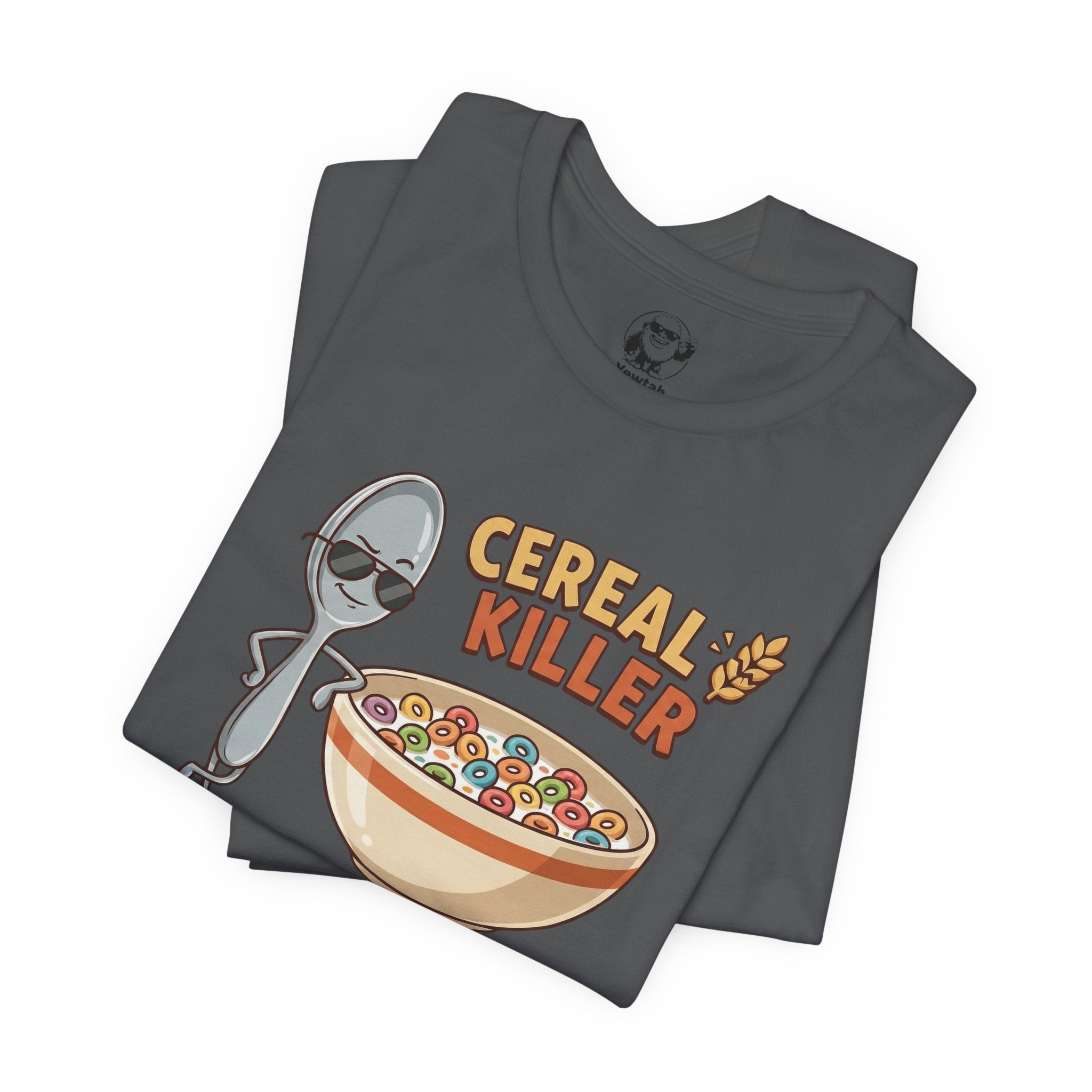 Cereal Killer Tee — Funny Spoon & Cereal Bowl Graphic T-Shirt