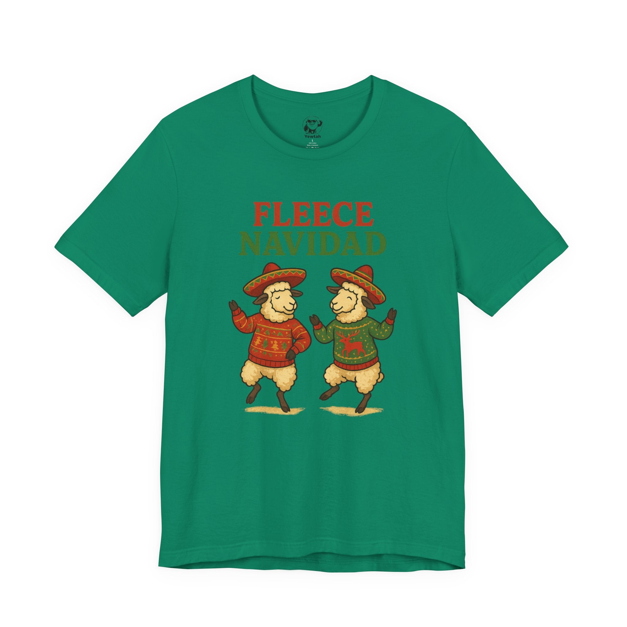 Fleece Navidad Tee — Funny Holiday Sheep Christmas Shirt