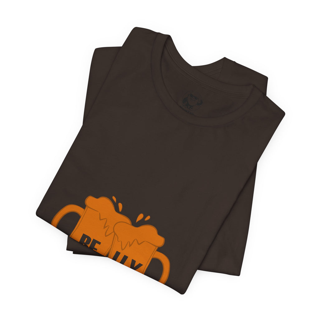 Beer Belly T-Shirt — Orange Clinking Mugs Graphic Tee