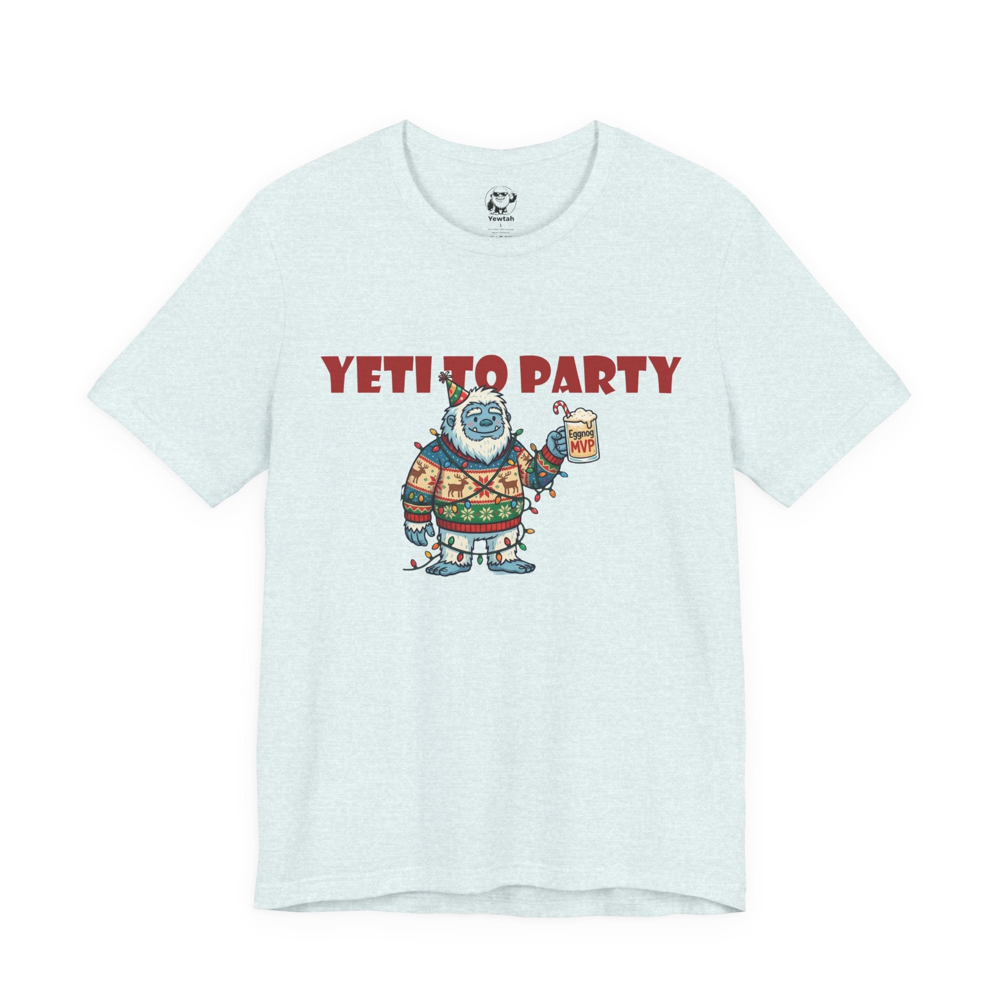 Yeti To Party T-Shirt — Funny Holiday Yeti Holding Beer Graphic Tee