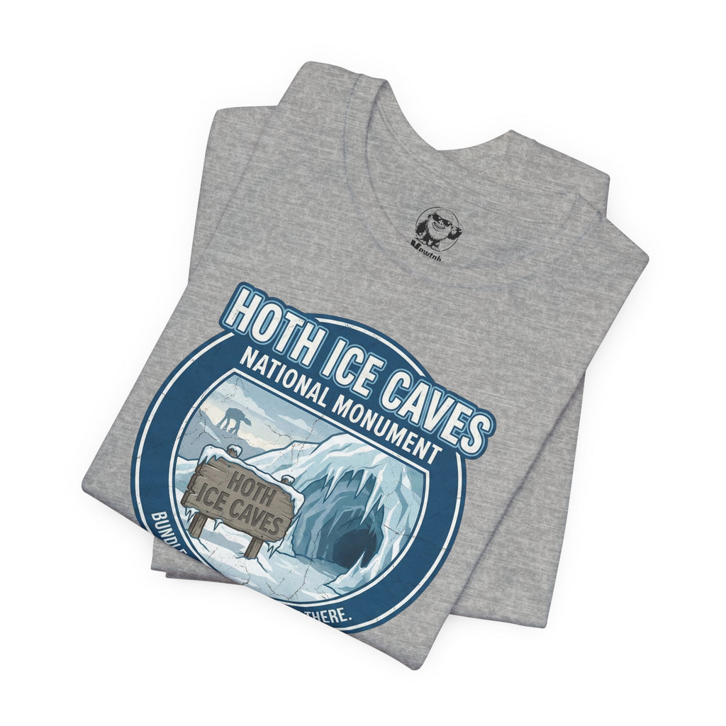 Hoth Ice Caves Tee — Vintage Star Wars-Inspired National Monument T-Shirt