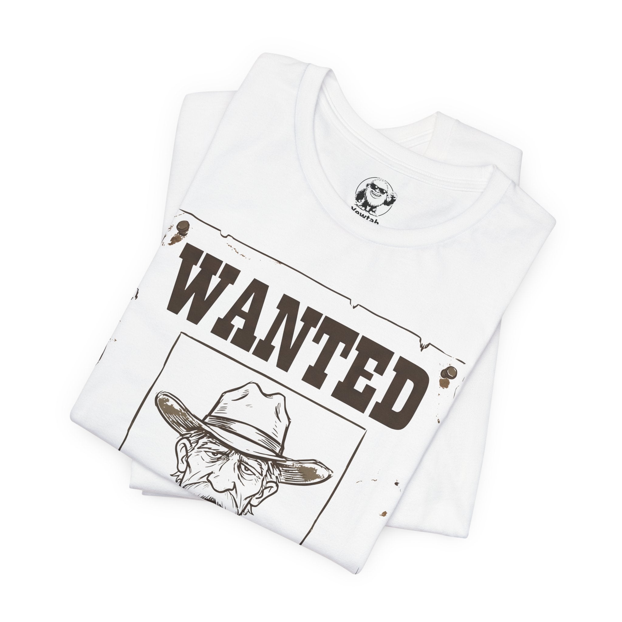 Wanted Poster T-Shirt — 'Wanted' Funny Western Cowboy Tee