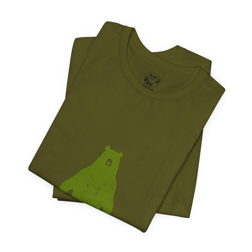 Bear Hug T-Shirt — Cute Green Bear Graphic Tee