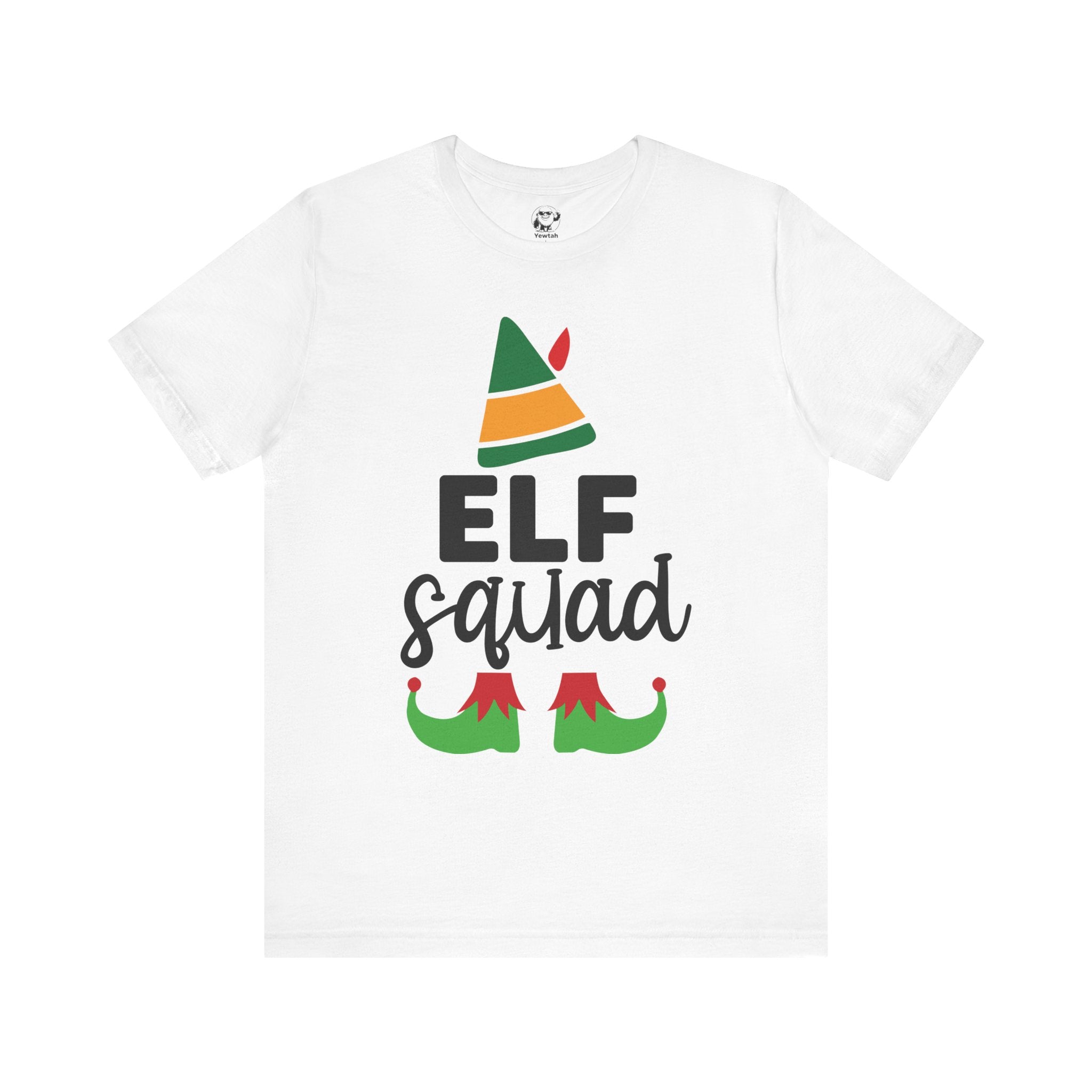 Elf Squad Christmas Tee — Festive Holiday Elf Hat & Shoes Shirt