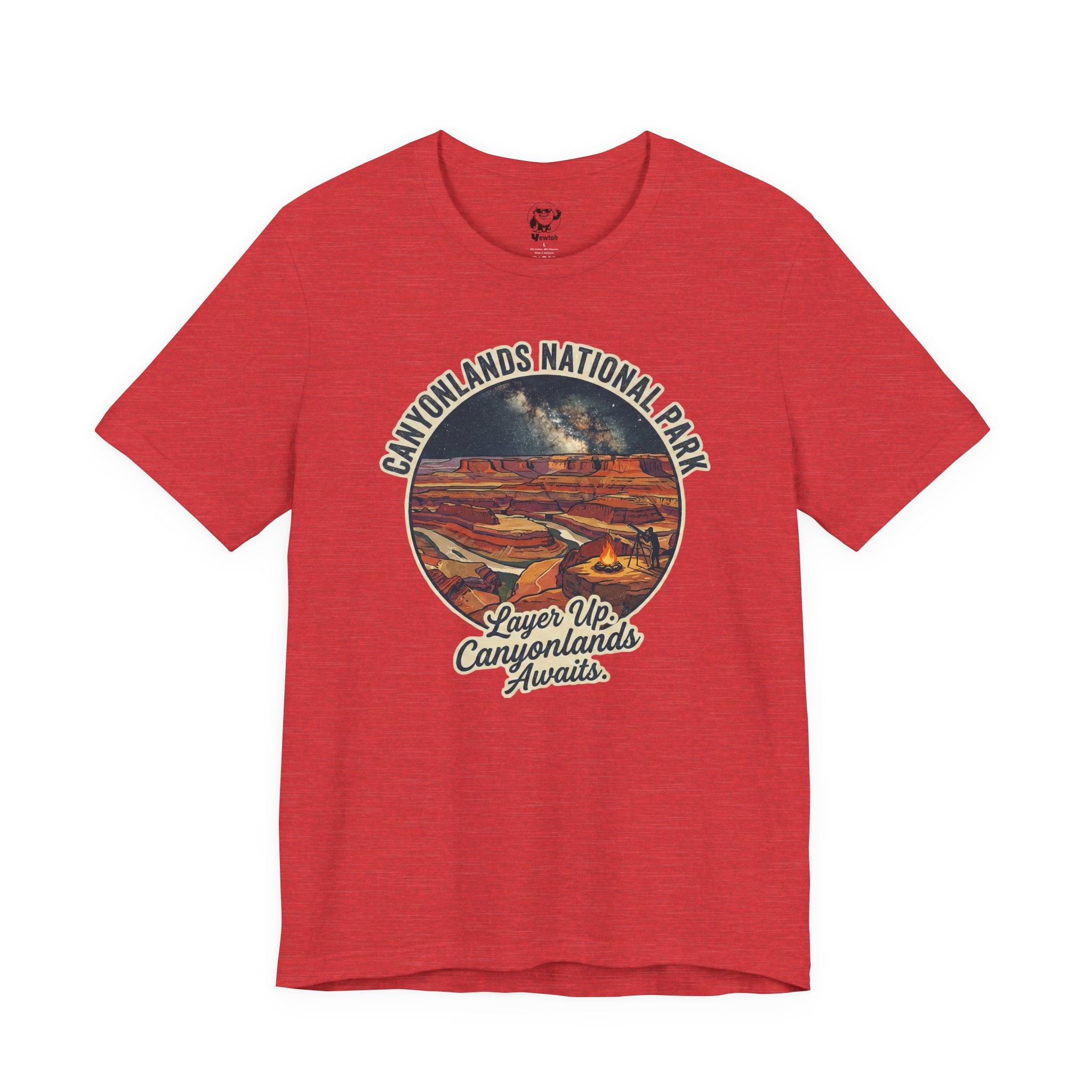Canyonlands National Park Vintage Tee — "Layer Up, Canyonlands Awaits"