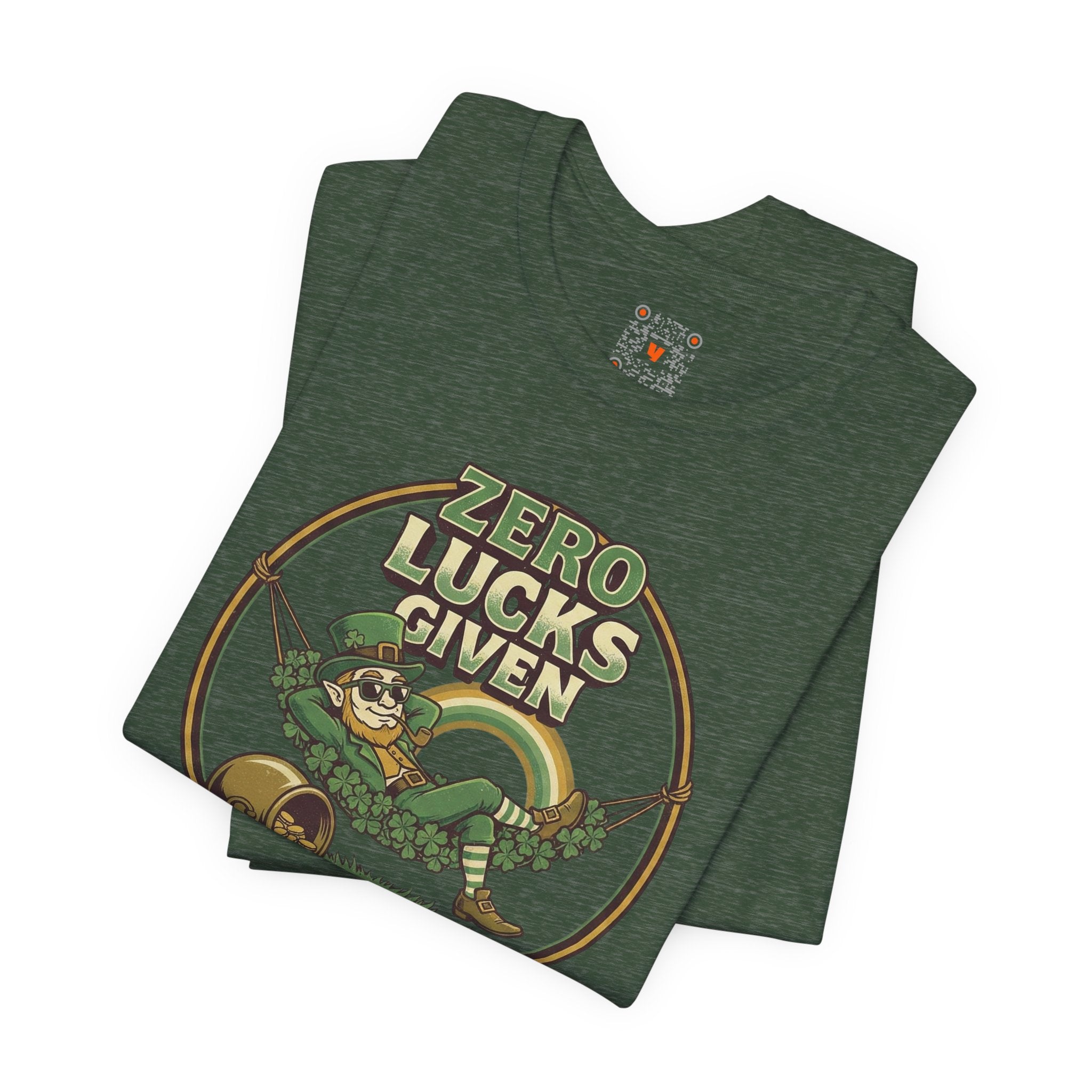 Zero Lucks Given Tee — Relaxing Leprechaun in Clover Hammock St. Patrick’s Shirt
