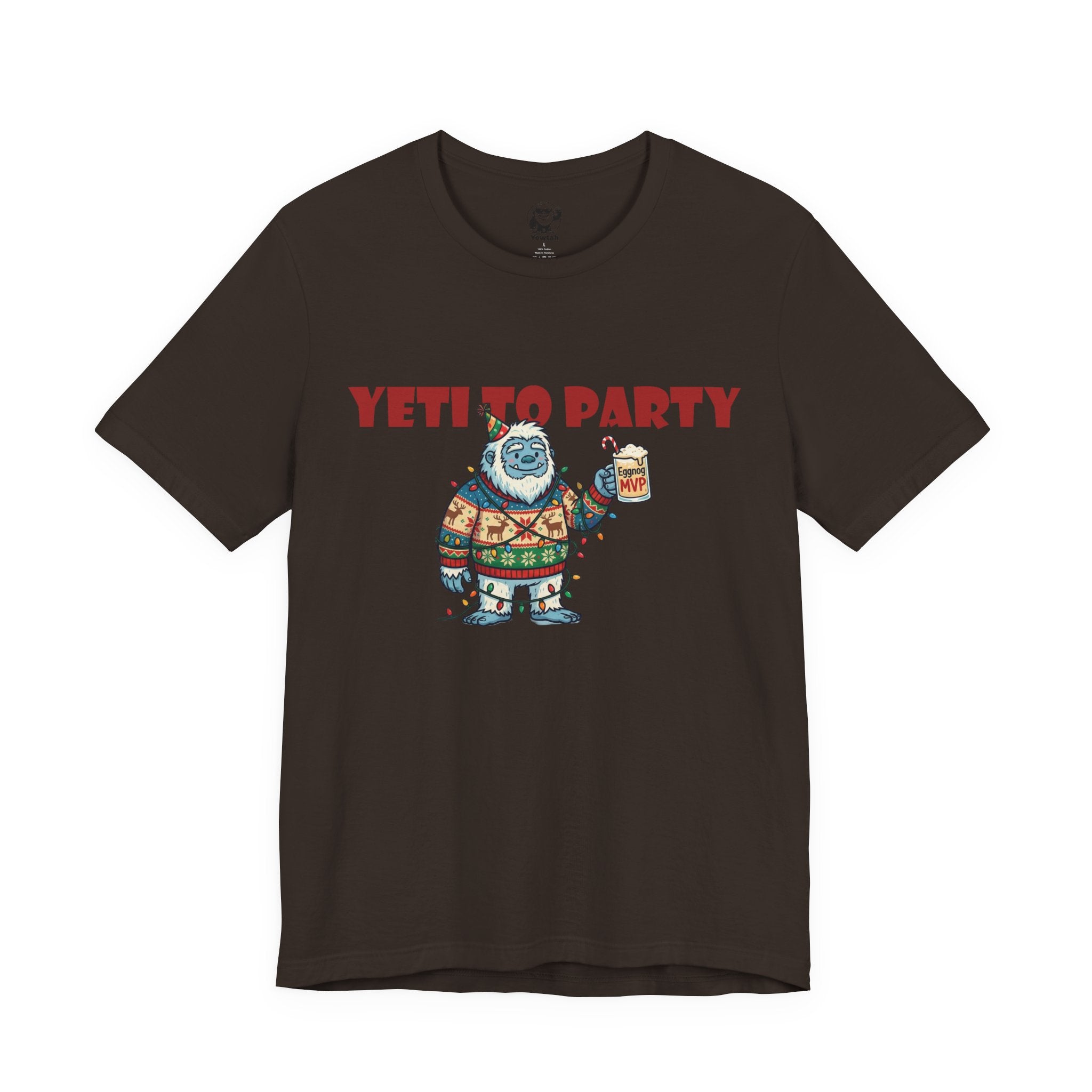 Yeti To Party T-Shirt — Funny Holiday Yeti Holding Beer Graphic Tee