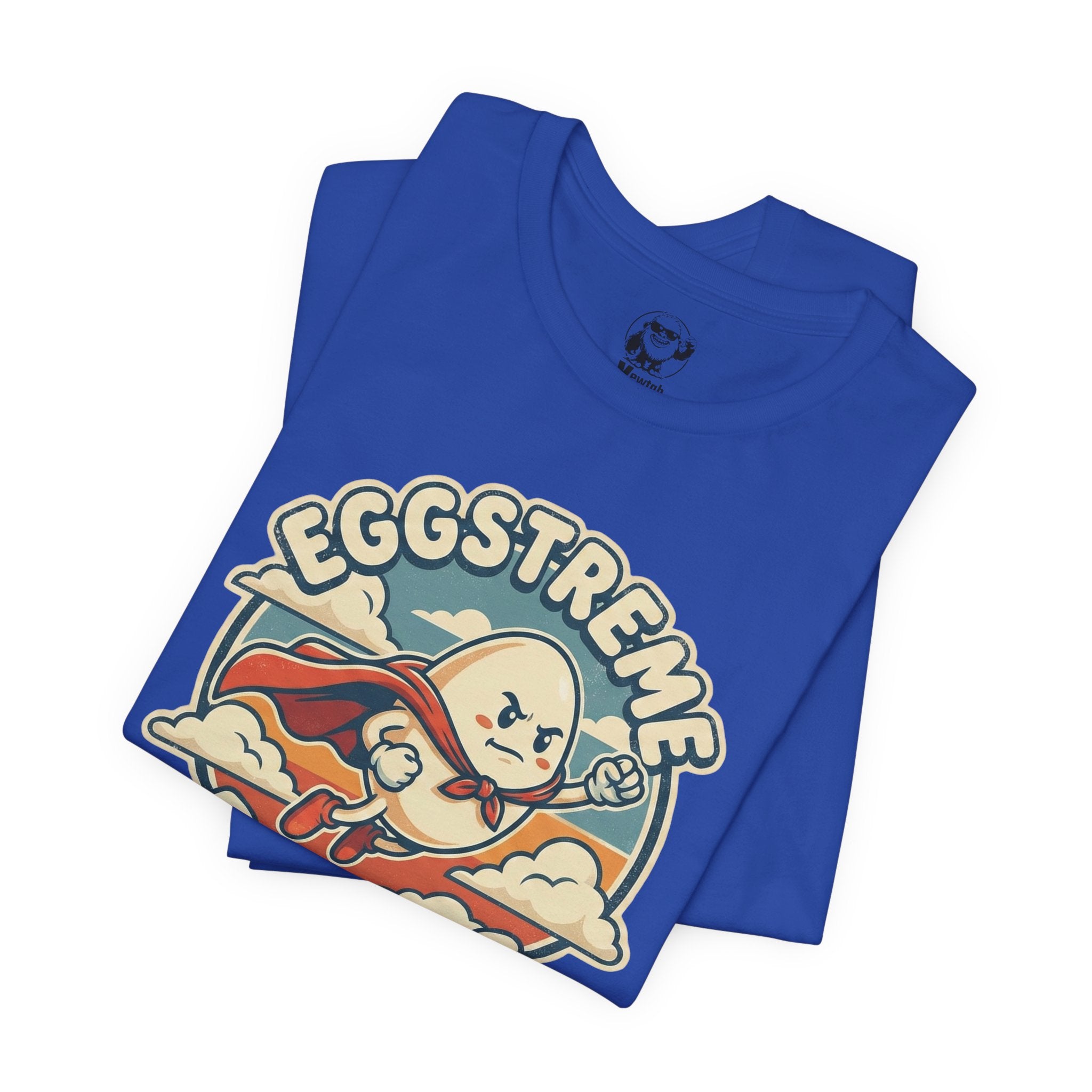 Eggstreme Dreams T-Shirt — Retro Superhero Egg Graphic Tee