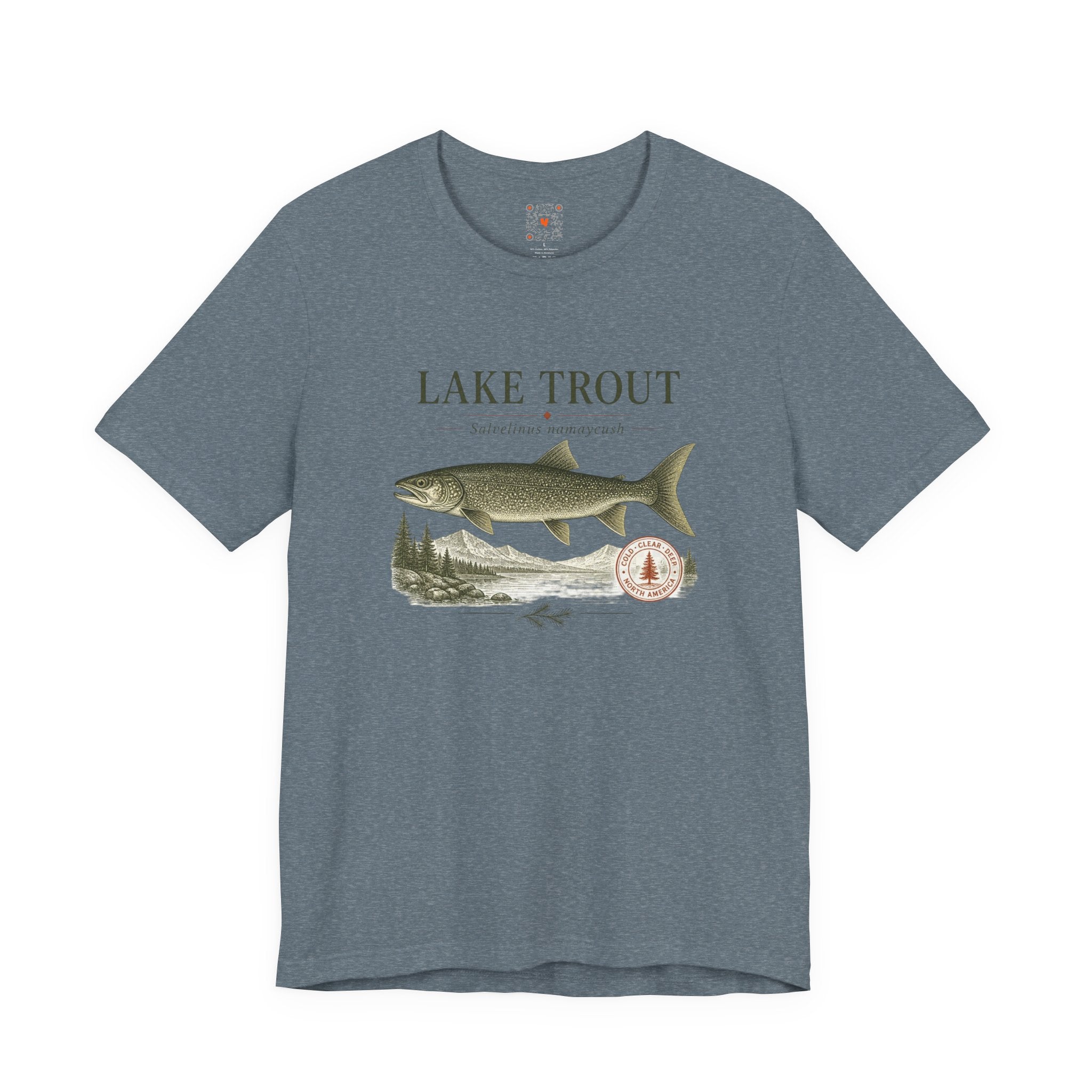 Lake Trout Fishing Tee