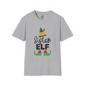 Sister Elf T-Shirt — Cute Christmas Elf Hat & Shoes Holiday Tee