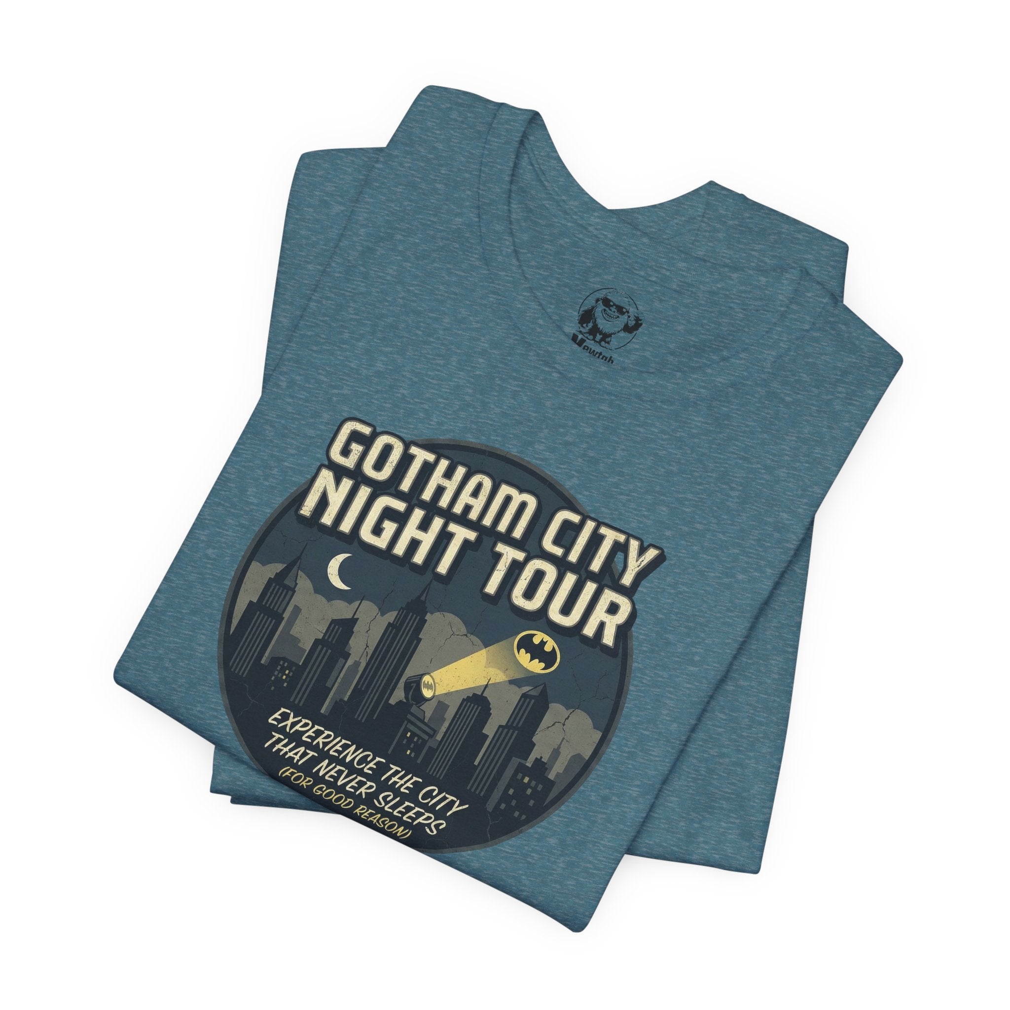 Gotham City Night Tour T‑Shirt — 'Gotham City Night Tour: Discover the City That Never Sleeps' Graphic Tee
