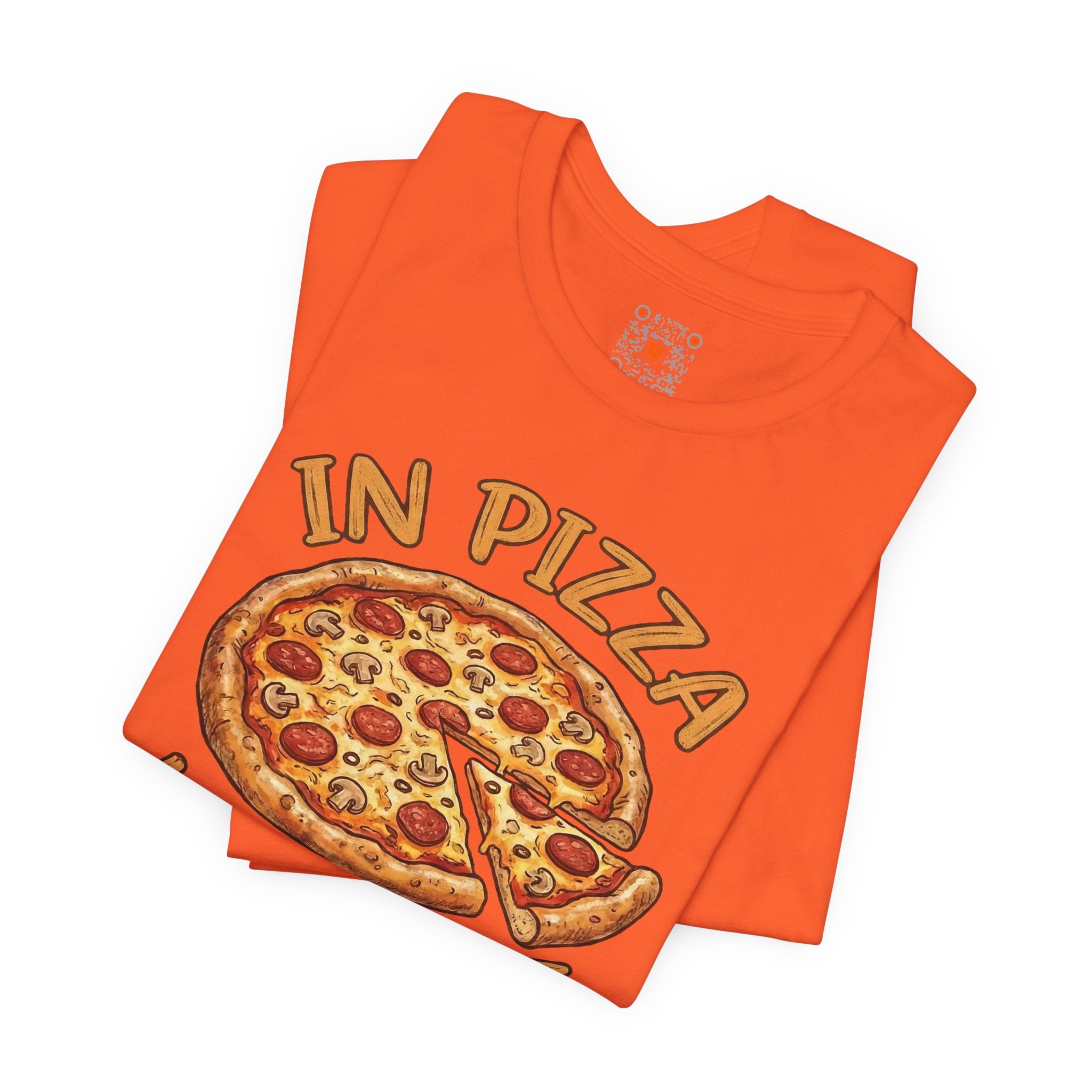 Pizza Graphic Tee "In Pizza We Crust" – Funny Food Lover T‑Shirt
