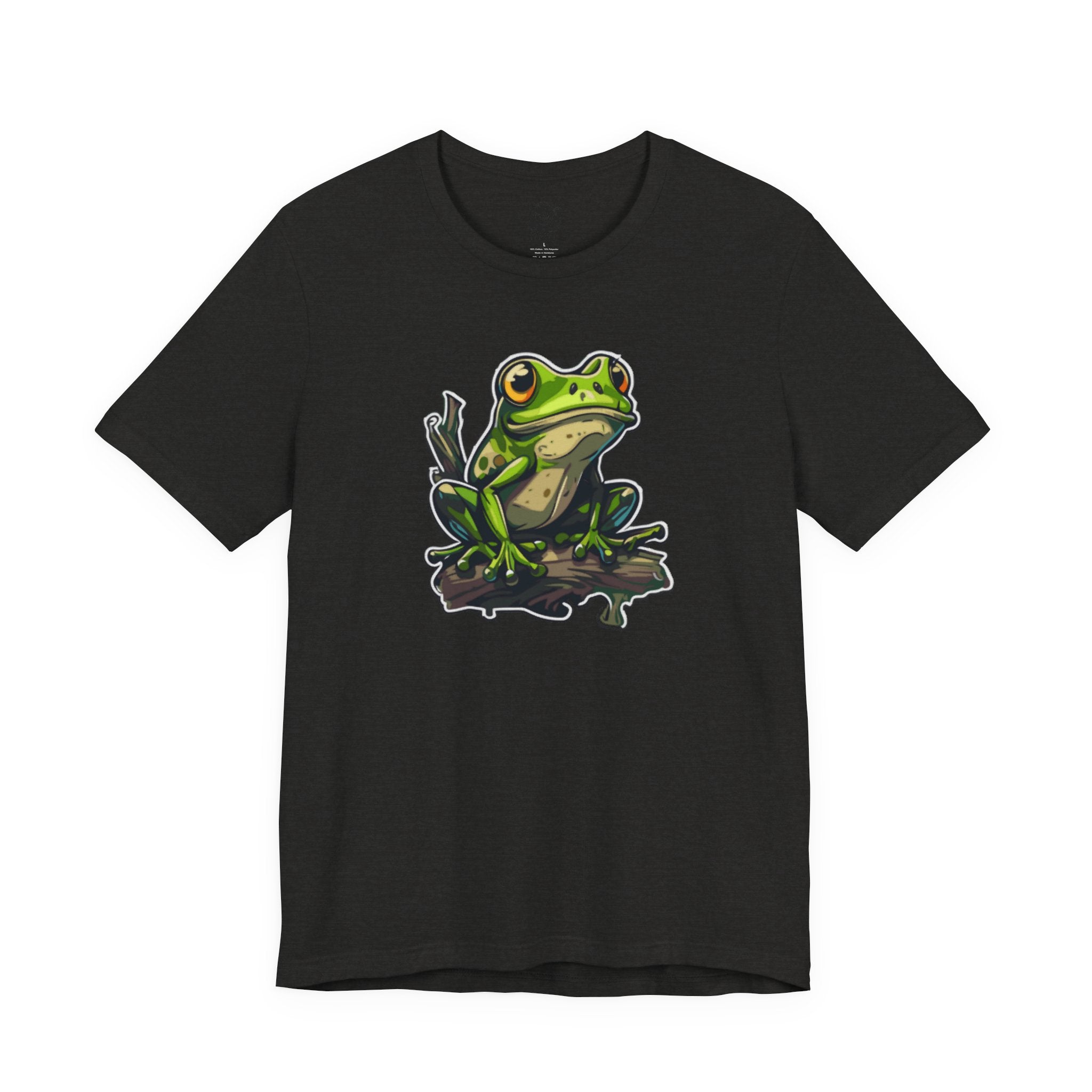 Frog Illustration Tee — Green Tree Frog Graphic T-Shirt