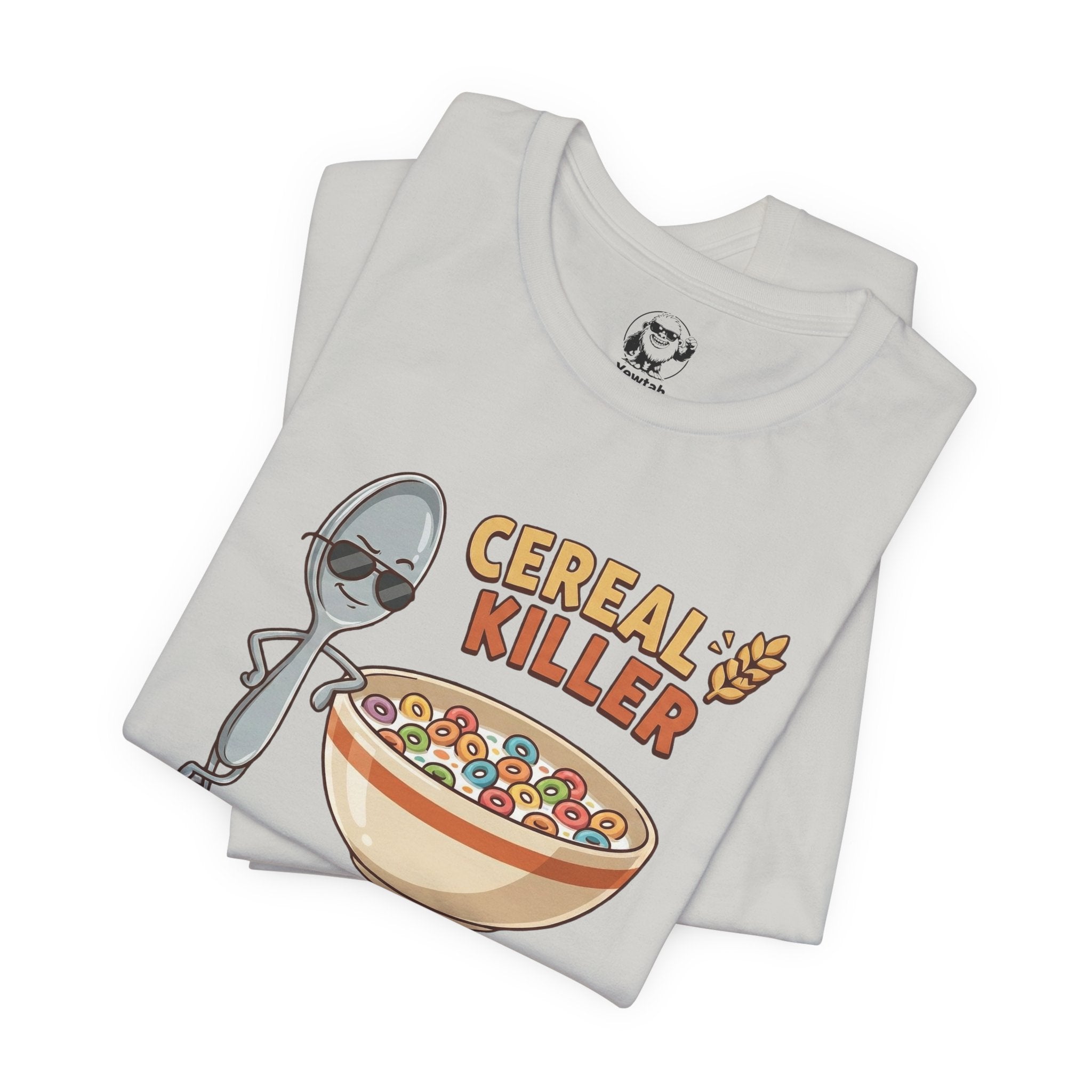 Cereal Killer Tee — Funny Spoon & Cereal Bowl Graphic T-Shirt