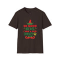 Funny Christmas Dog T-Shirt — "So Good News I Saw a Dog Today" Holiday Elf Tee