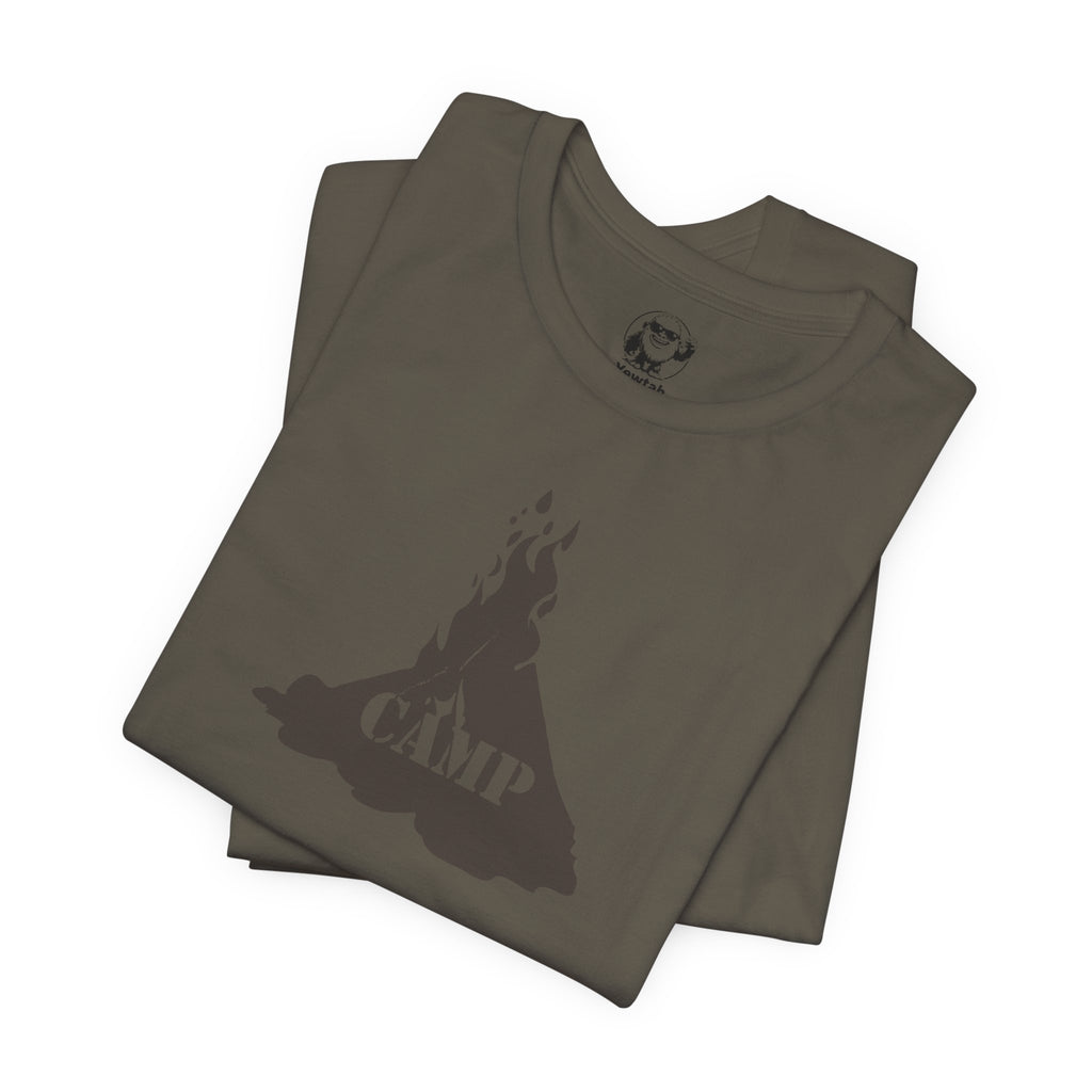 Campfire Graphic Tee — "Camp" Outdoor Adventure T-Shirt