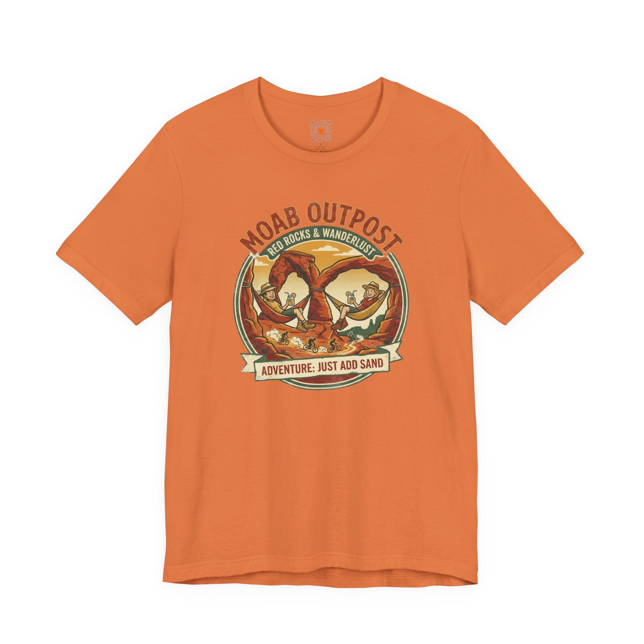 Moab Outpost Adventure Tee — "Adventure: Just Add Sand" Graphic T-Shirt
