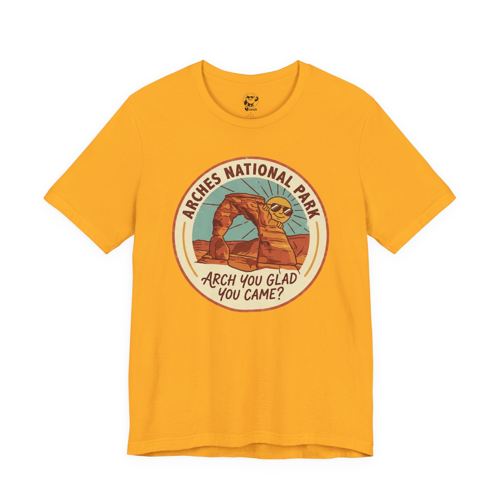 Arches National Park T‑Shirt — "Arch You Glad You Came?" Vintage Travel Tee