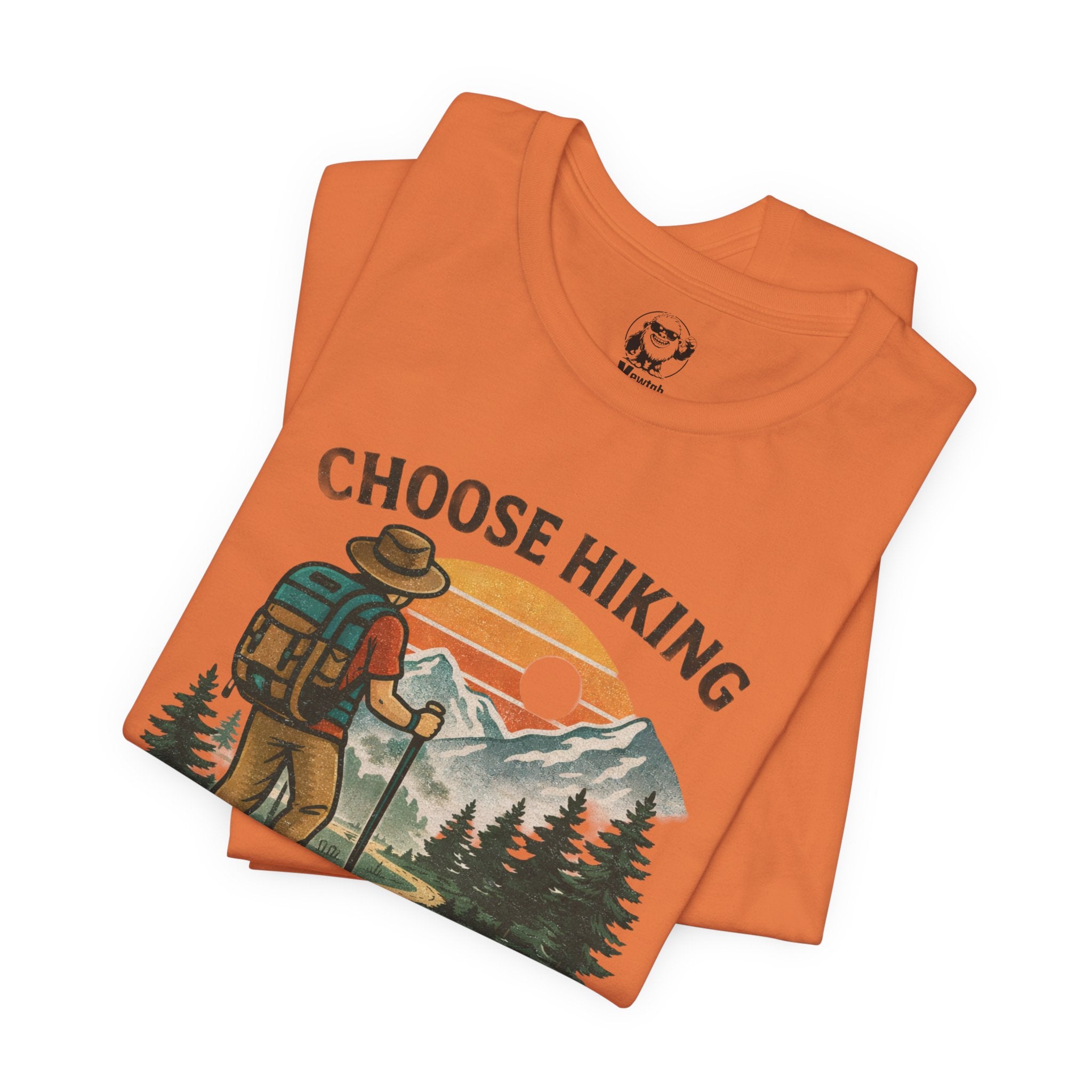 Choose Hiking Because Throat Punching Is Frowned Upon - Vintage Outdoor Tee