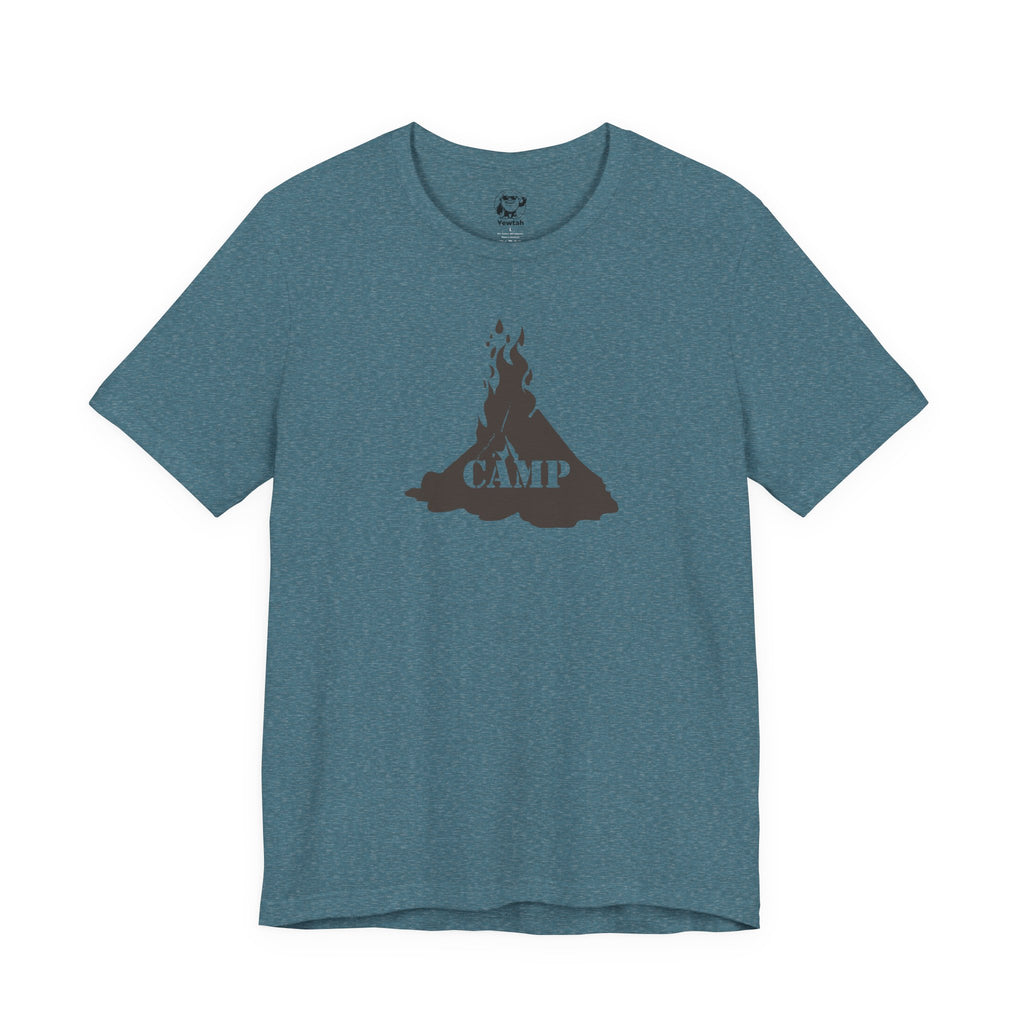 Campfire Graphic Tee — "Camp" Outdoor Adventure T-Shirt