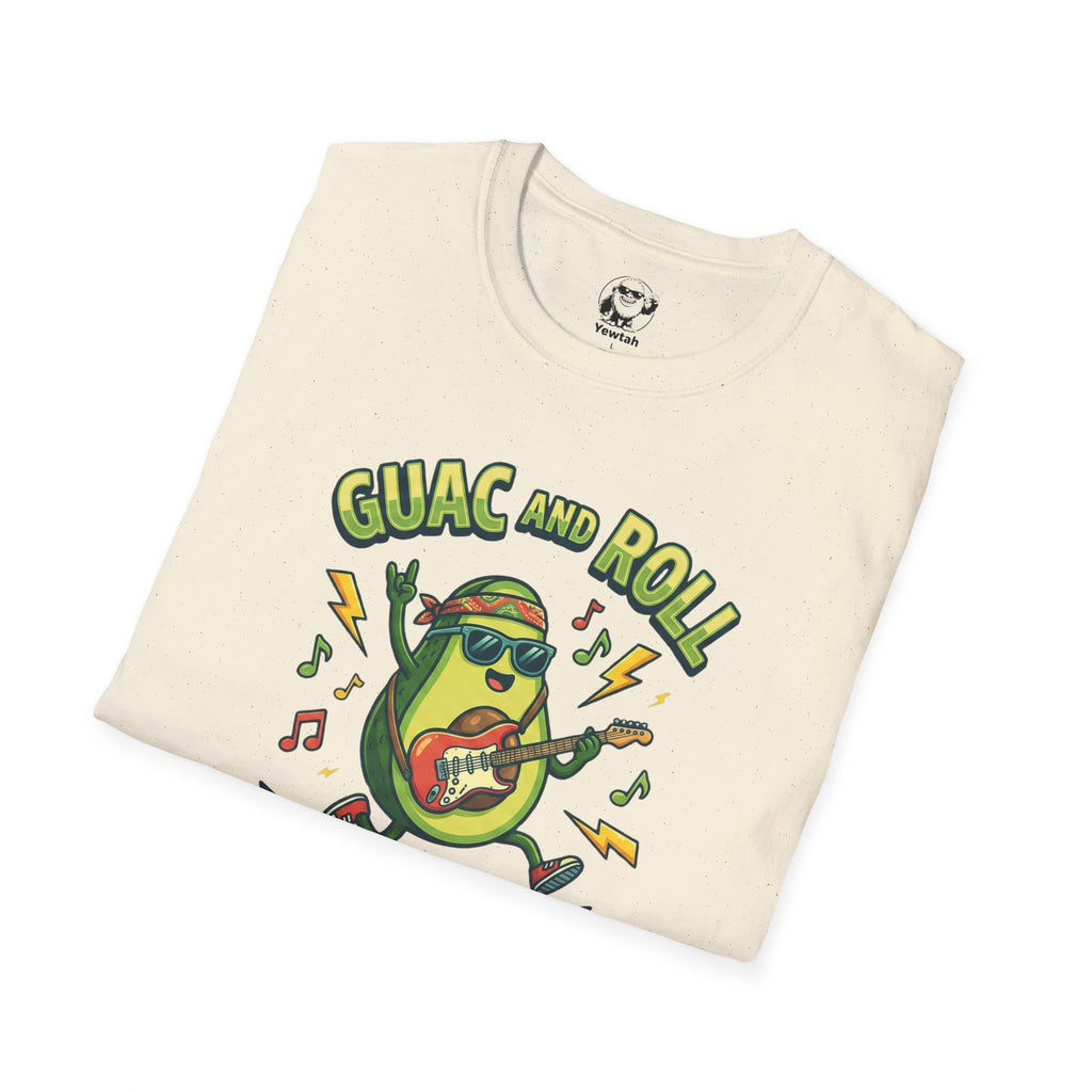Guac and Roll T-Shirt – Avocado Guitar World Tour Graphic Tee