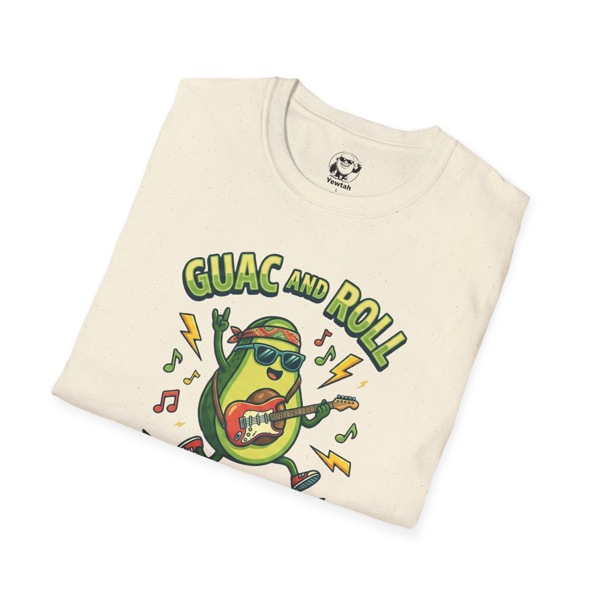 Guac and Roll T-Shirt – Avocado Guitar World Tour Graphic Tee