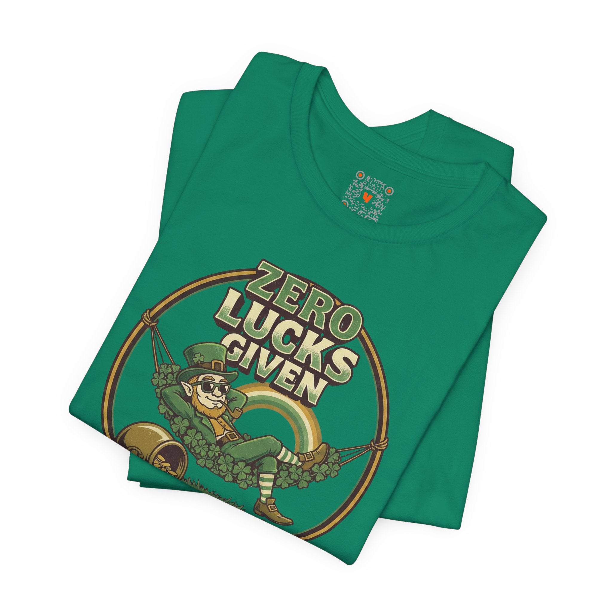 Zero Lucks Given Tee — Relaxing Leprechaun in Clover Hammock St. Patrick’s Shirt