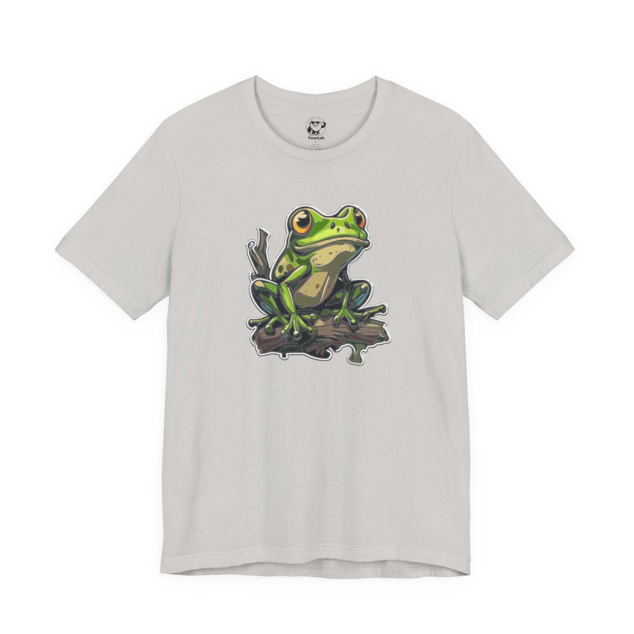 Frog Illustration Tee — Green Tree Frog Graphic T-Shirt