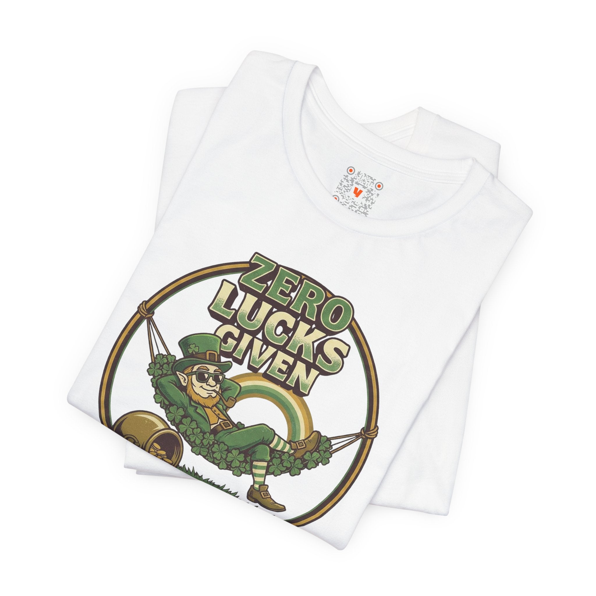 Zero Lucks Given Tee — Relaxing Leprechaun in Clover Hammock St. Patrick’s Shirt