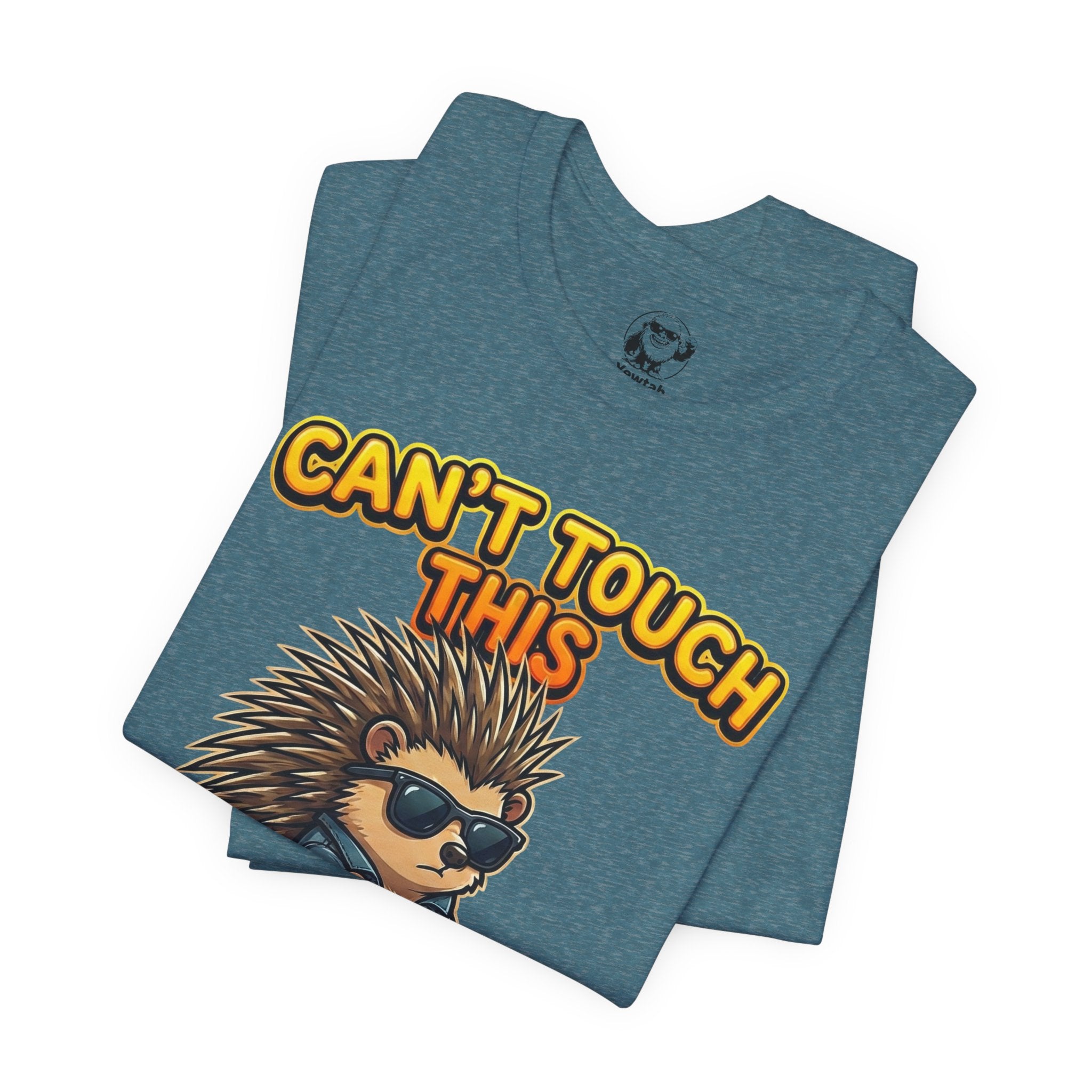 Can't Touch This Porcupine T-Shirt — Funny Sunglasses Hedgehog Tee