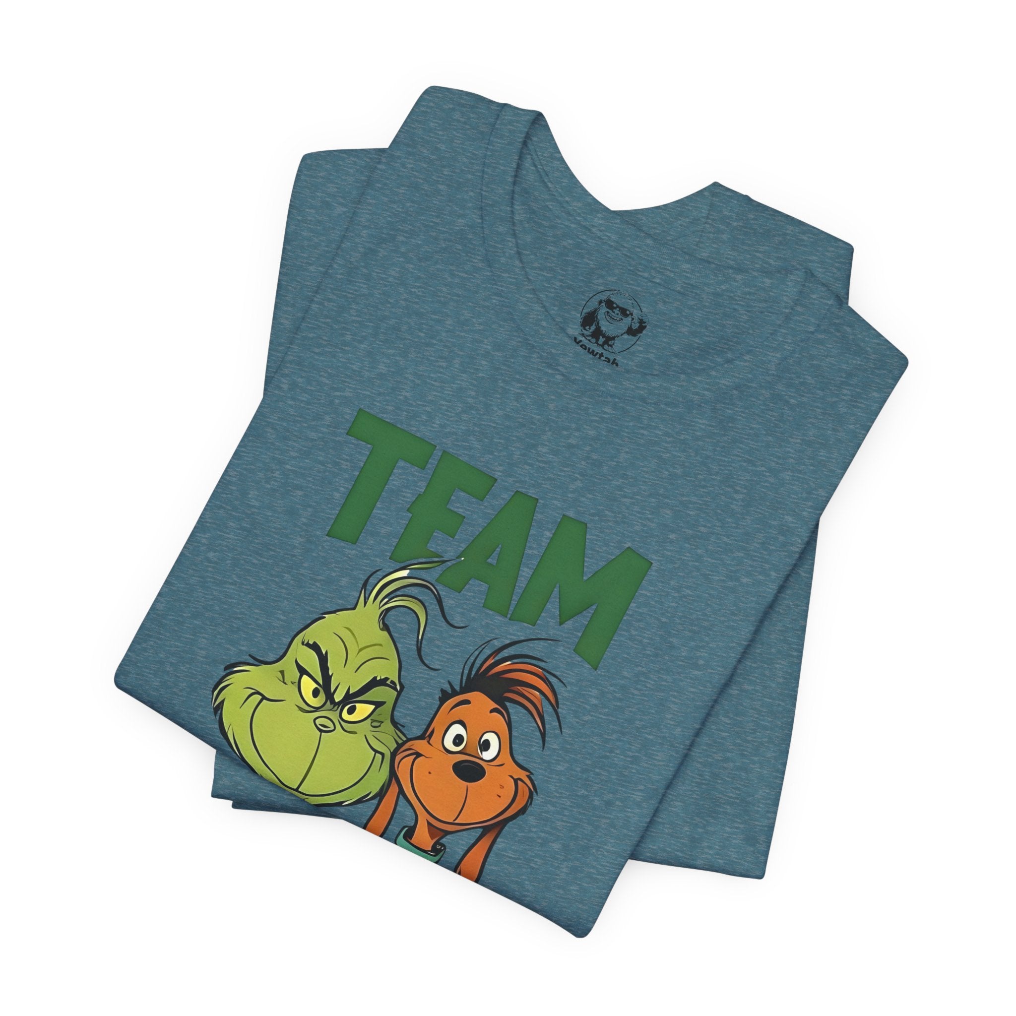 Team Grinch Tee — Funny Holiday Christmas T-Shirt with Grinch & Max Design