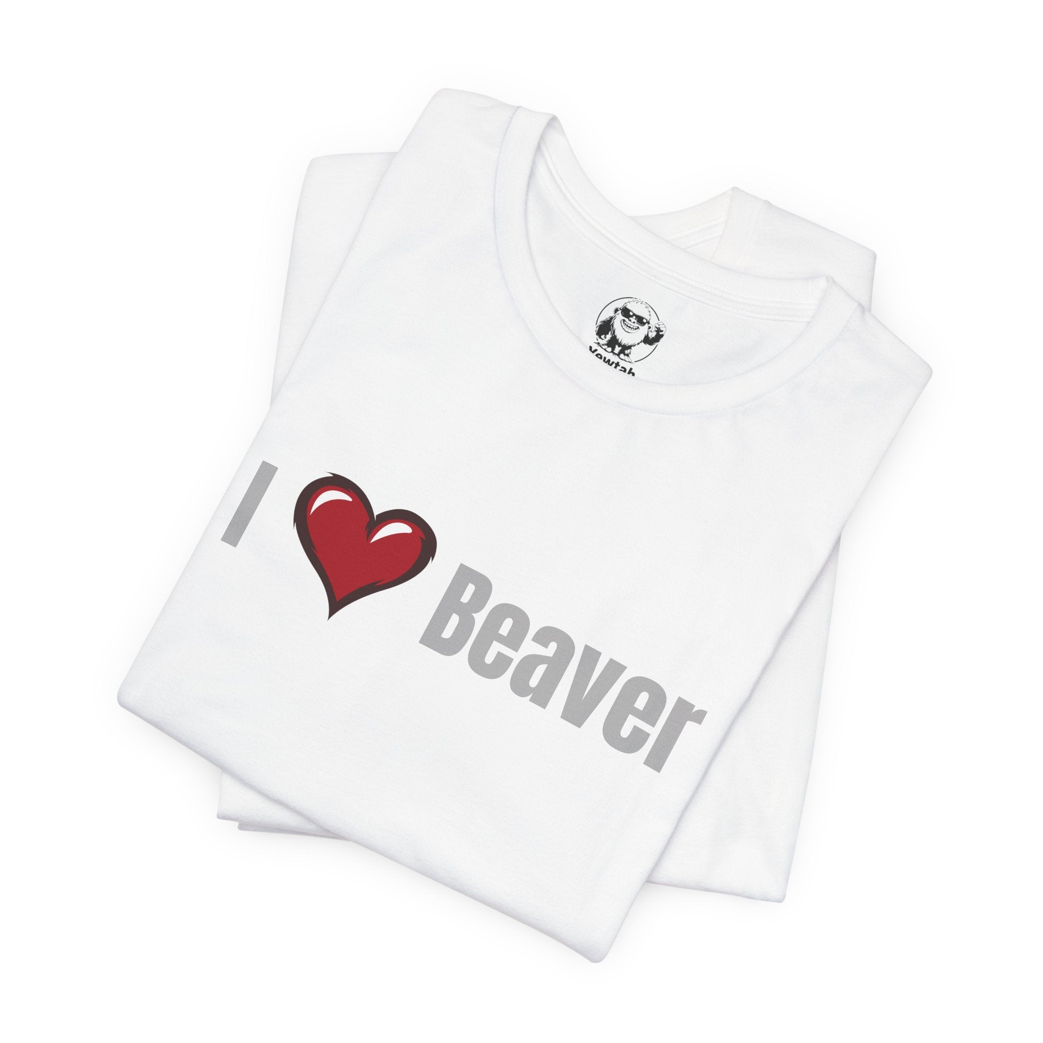 I Heart  Beaver T-Shirt — Funny Animal/Love Graphic Tee